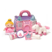 Baby GUND Play Soft Collection, Princess Castle 5-Piece Plush Playset with Rattle, Squeaker and Crinkle Plush Toys, Sensory Toy for Babies and Newborns, 7”