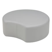 Pro Series Upholstered Crescent Ottoman 12" Height - Gray