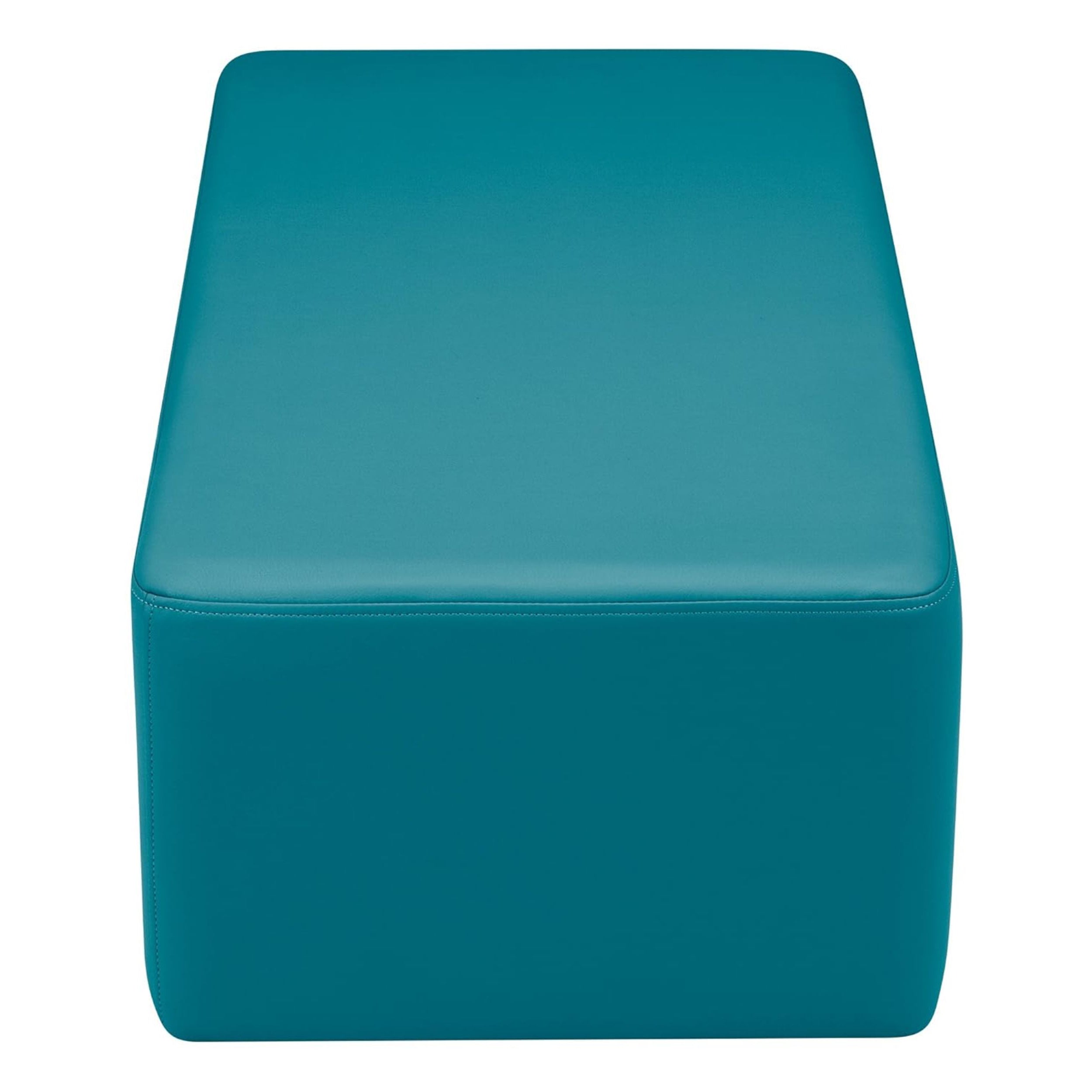 Pro Series Upholstered Rectangle Ottoman 12" Height - Teal