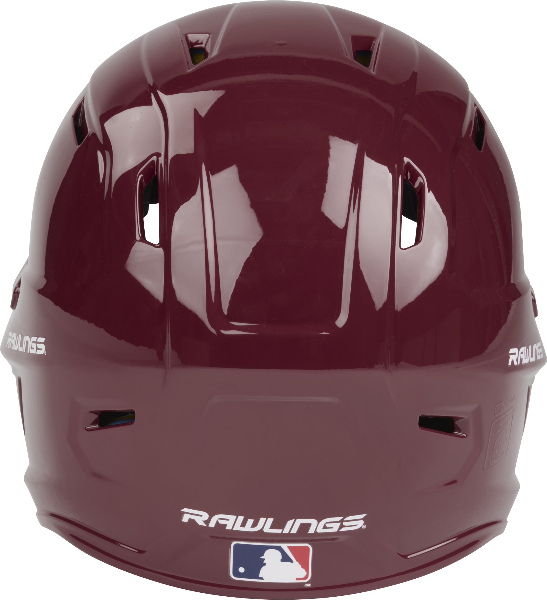 Rawlings Mach Gloss Senior Baseball Helmet - Maroon