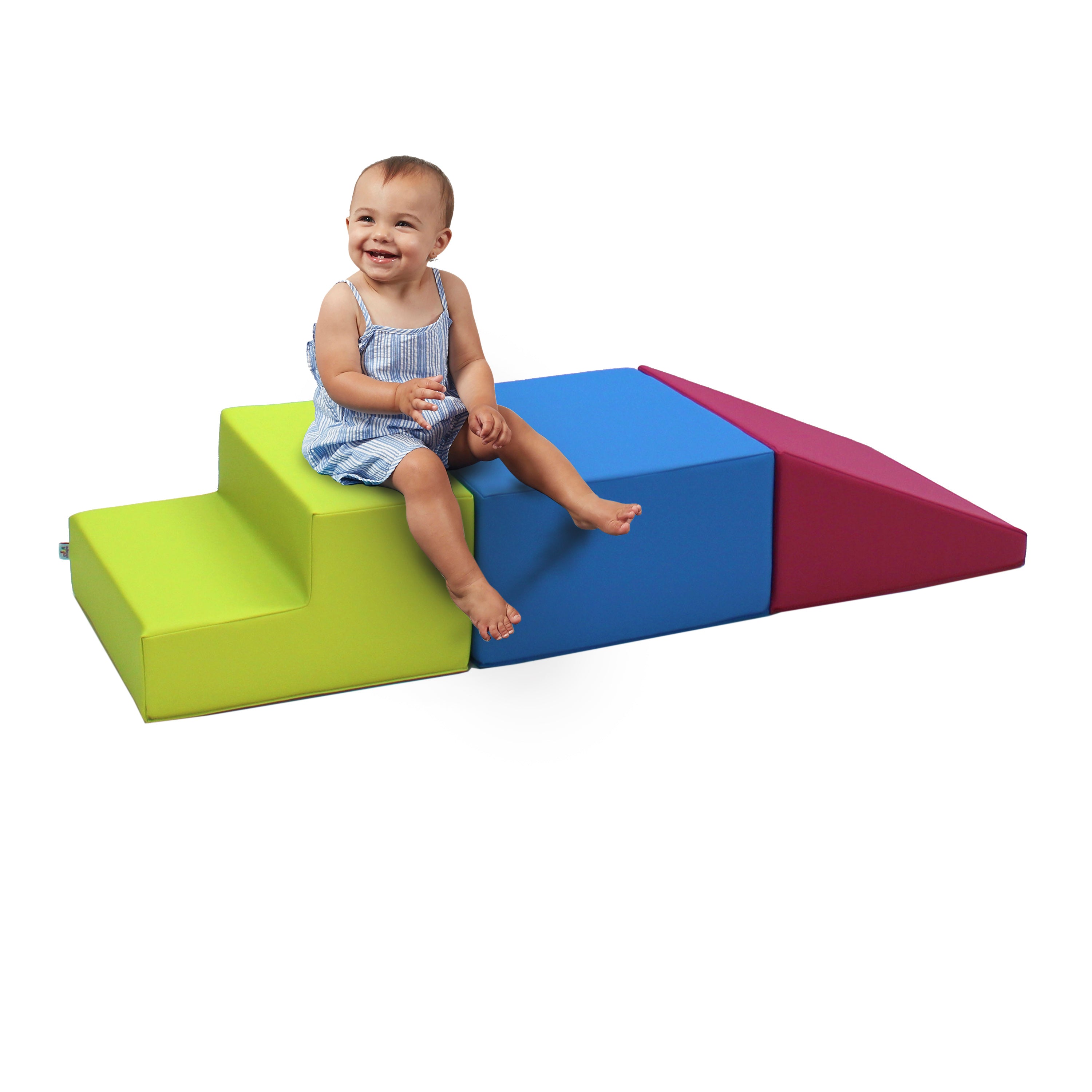 SoftScape Toddler Playtime Climber - Lime/Raspberry