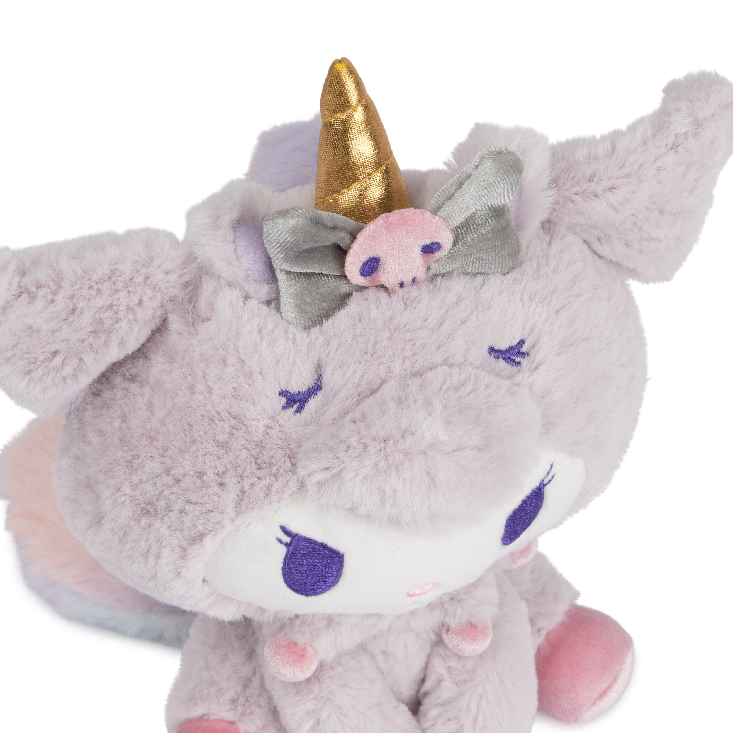 GUND Sanrio Kuromi Unicorn Plush Toy, Premium Stuffed Animal for Ages 1 and Up, Purple, 6”