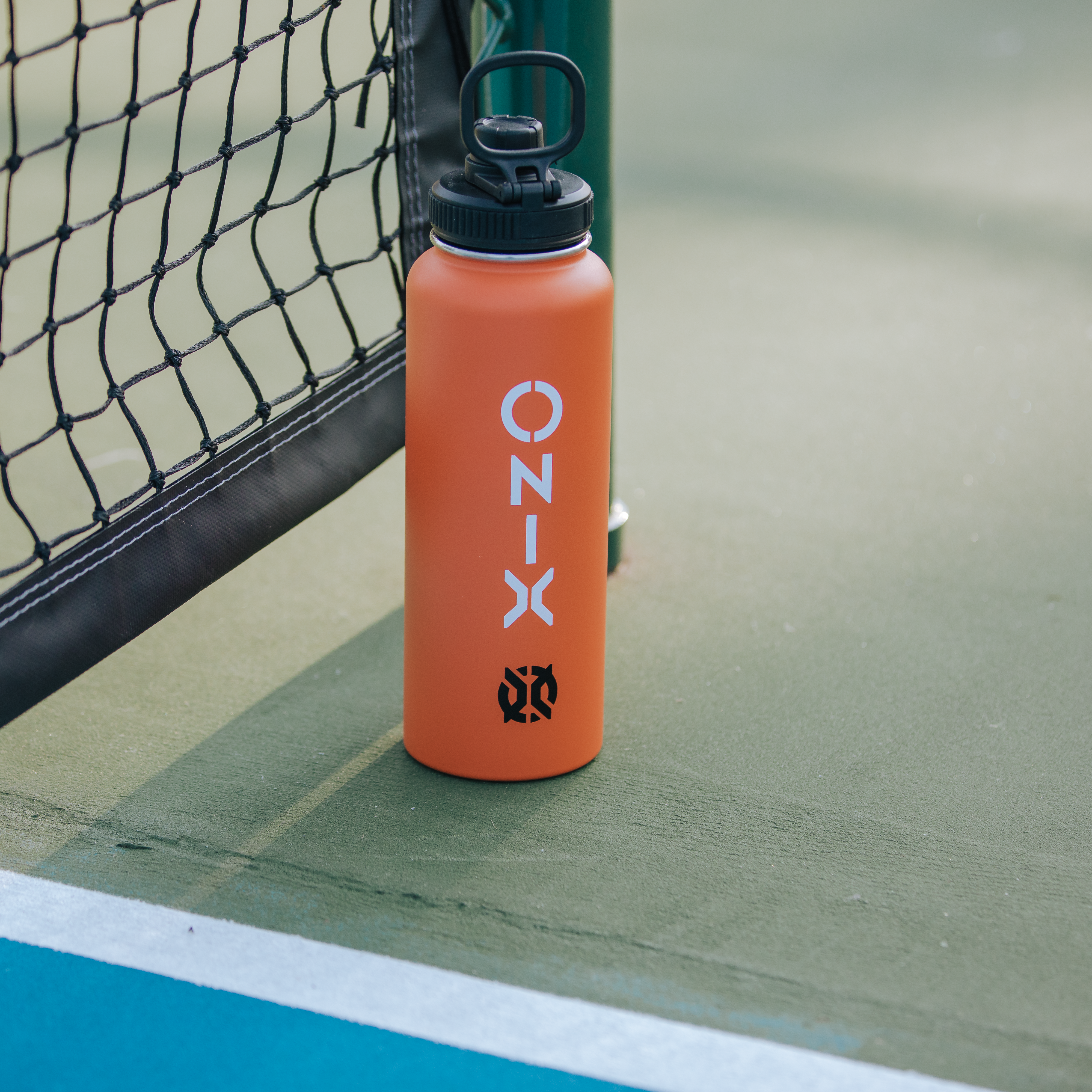 ONIX Pickleball Accessory Stainless Steel Insulated Sweat Proof Dishwasher Safe Double Wall 40 oz. Water Bottle - Orange