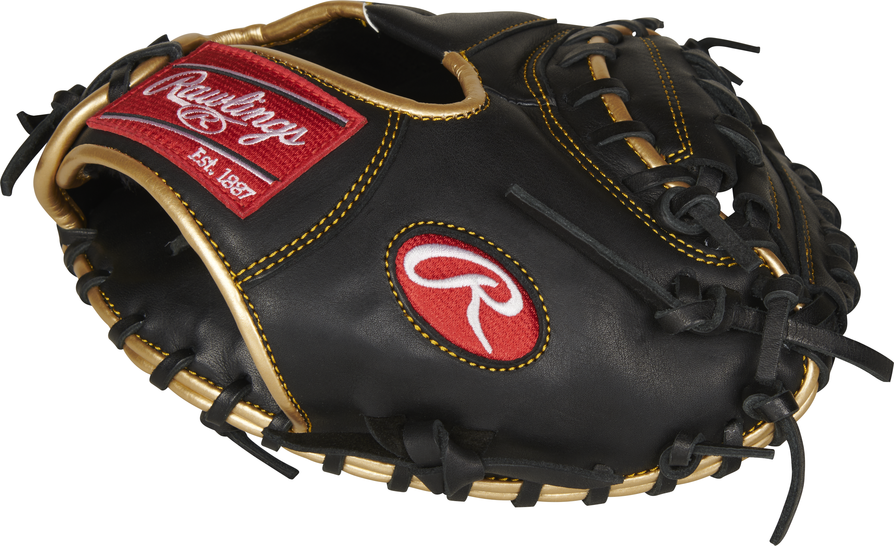 Rawlings R9 Baseball Series Training Catchers Mitt 27-Inch Baseball Glove - Right Hand Thrower - Black