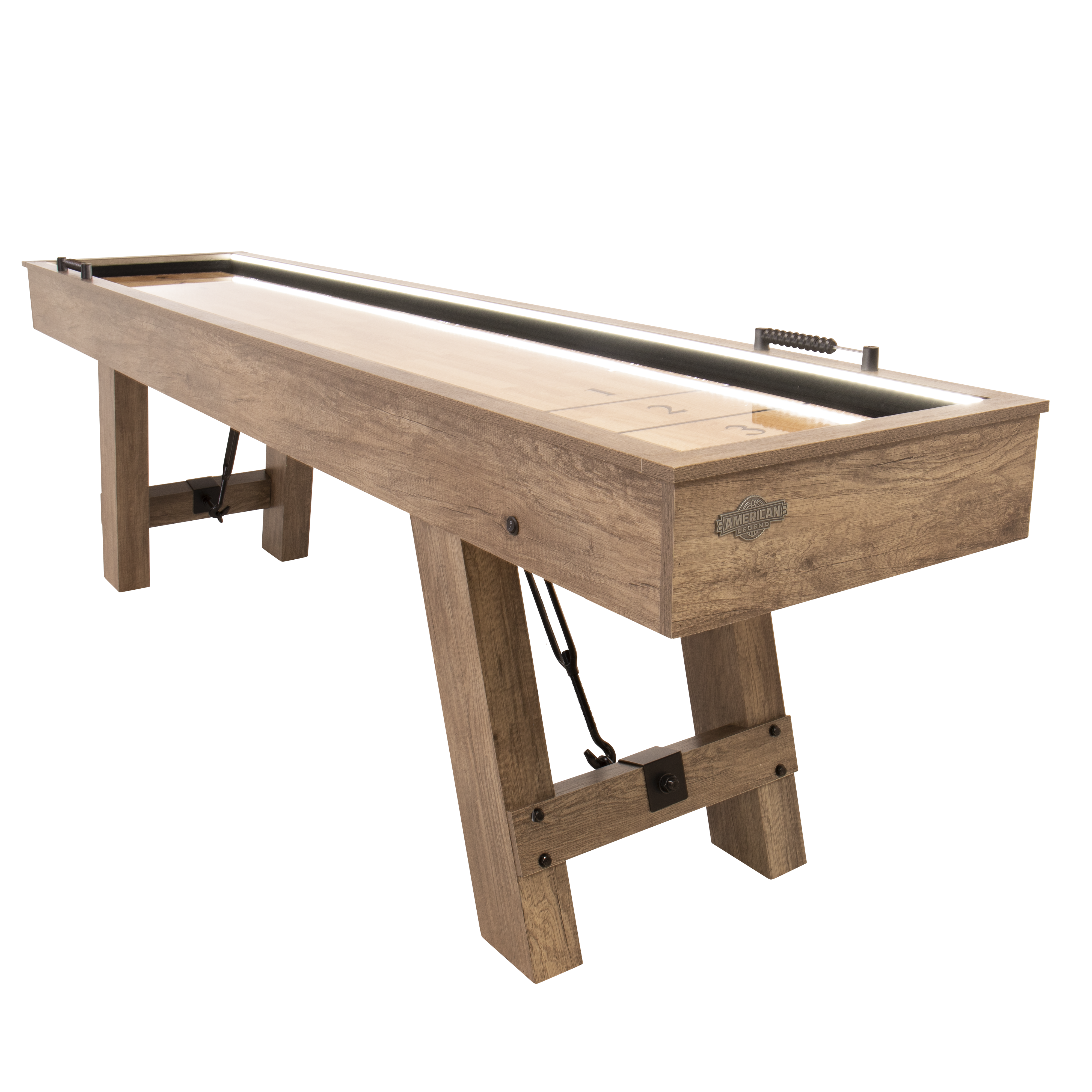 American Legend Brookdale 9’ LED Light Up Shuffleboard Table