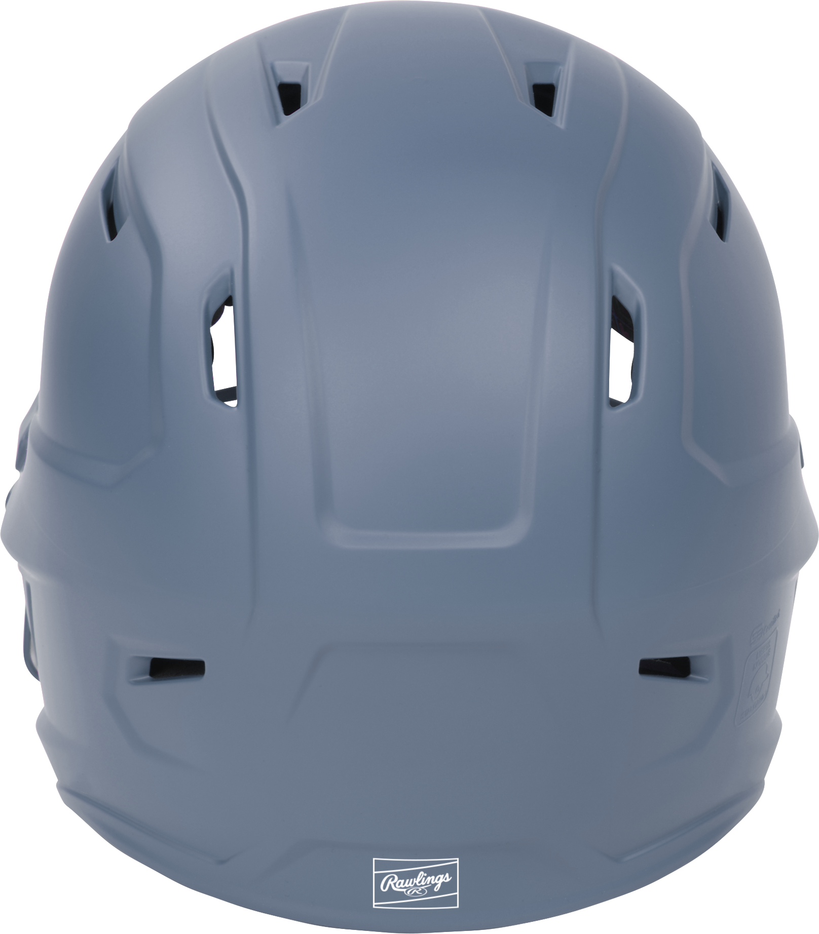 Rawlings Mach Hi-Viz Senior Matte Batting Helmet With Hi-Viz Face Guard - Columbia Blue