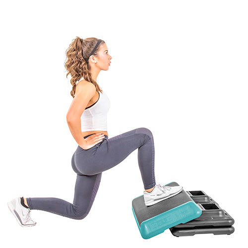 The Freestyle Step (Health Club Size) Teal (4 Risers) New