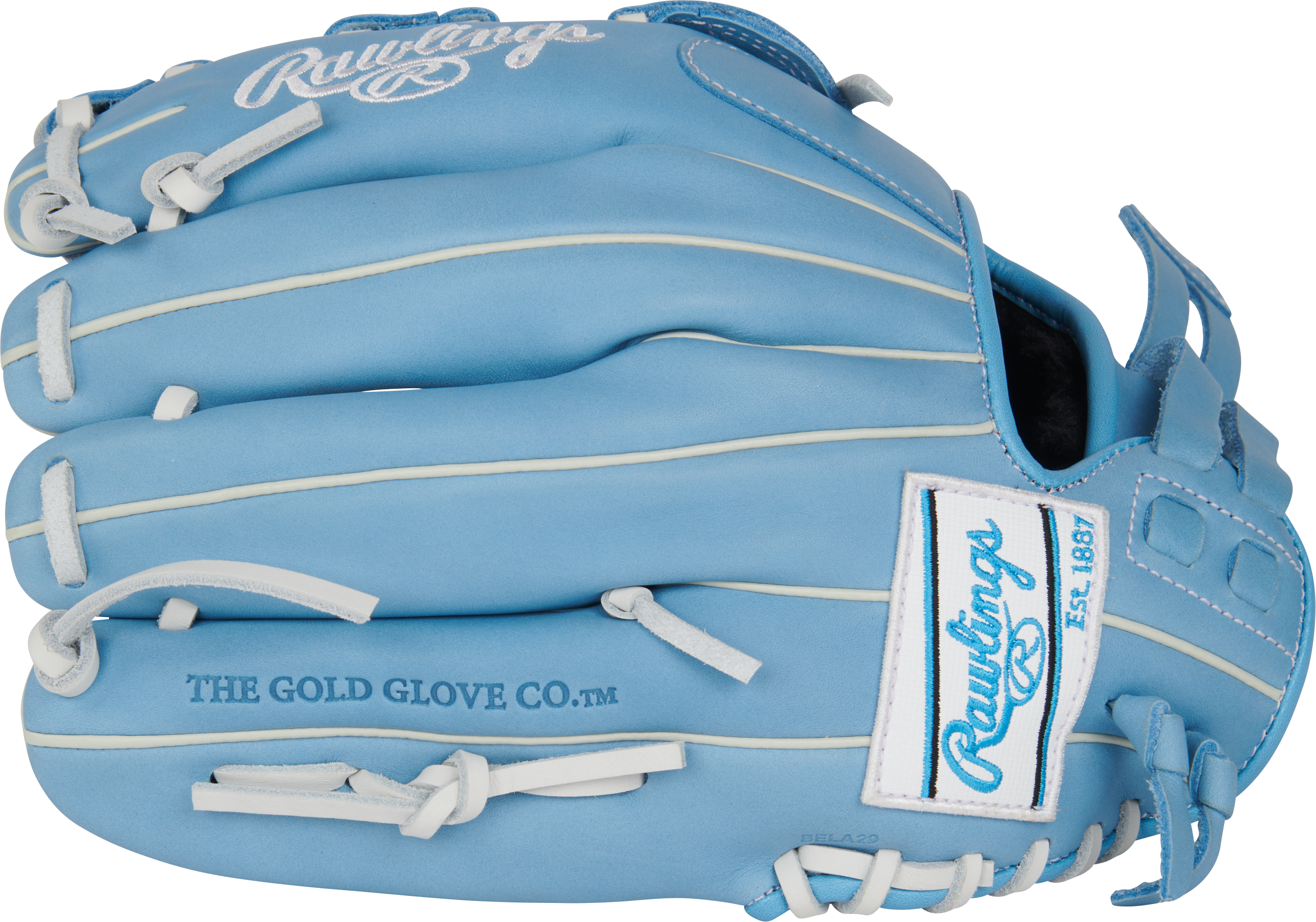 Rawlings R9 Series 12-Inch Softball Glove - Right Hand Thrower - Columbia Blue