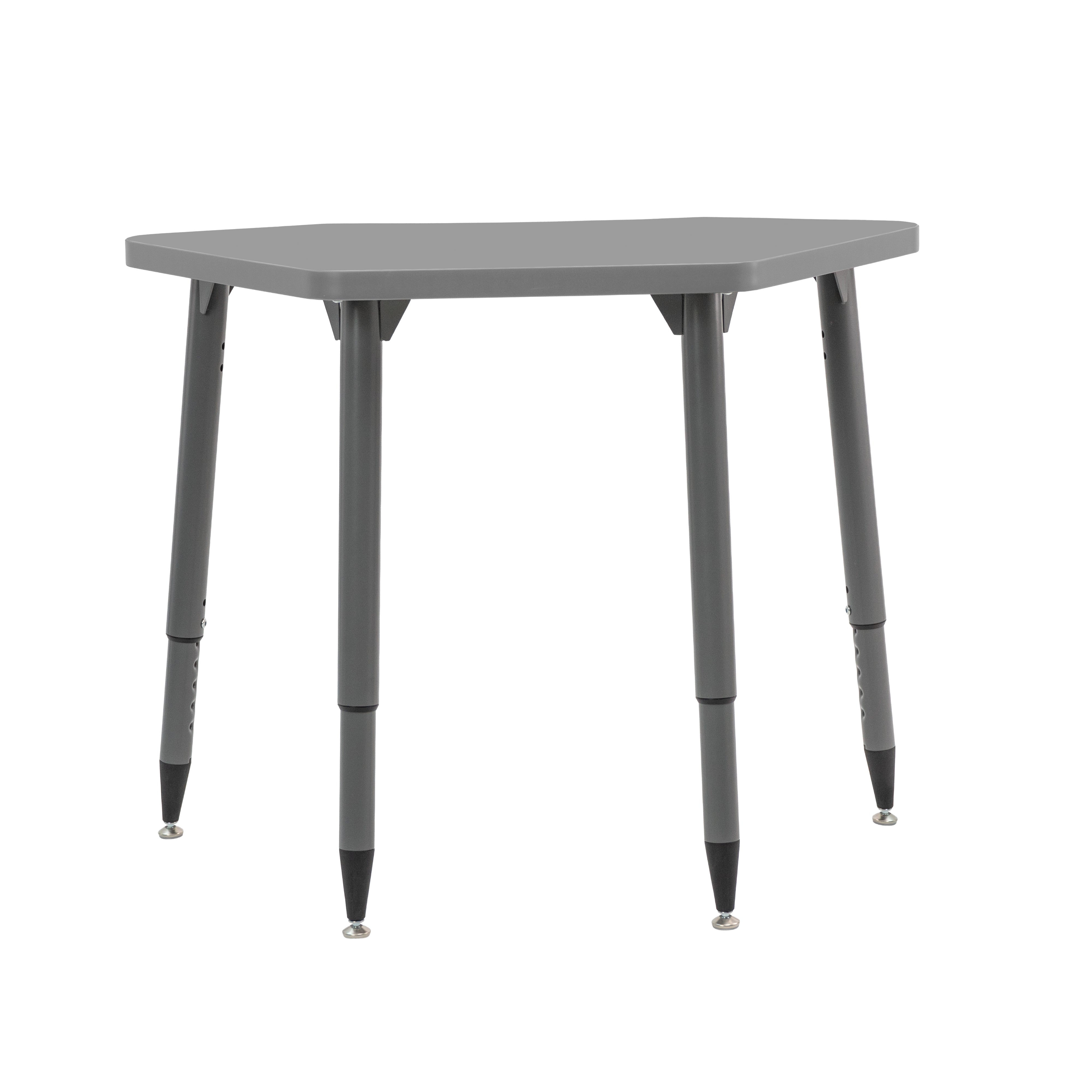 Adapte 24" x 36" Petal Thermofused Activity Table with Adjustable Tapered Legs - North Sea/North Sea