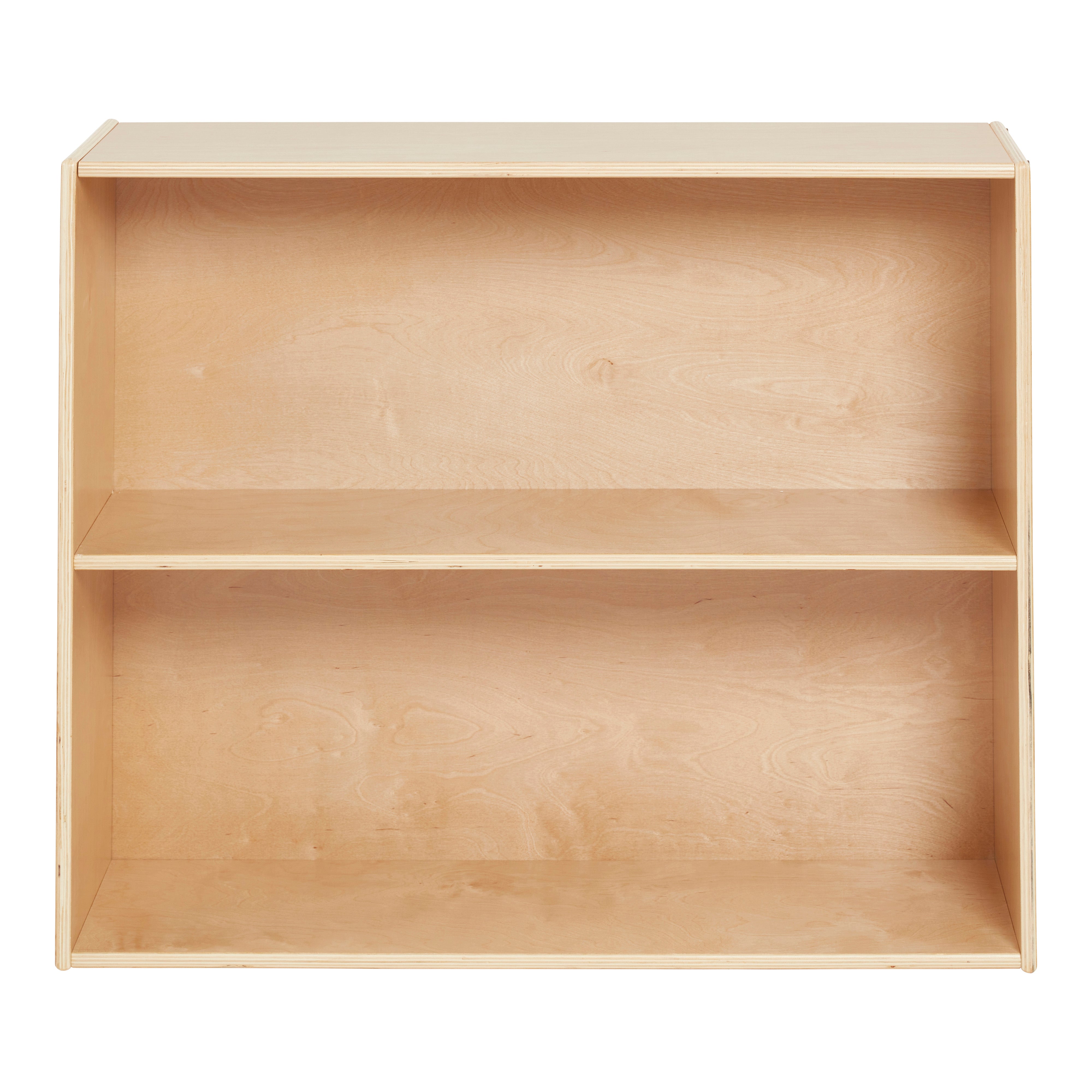 Streamline 2-Shelf Storage Cabinet with Back 30in H - Natural