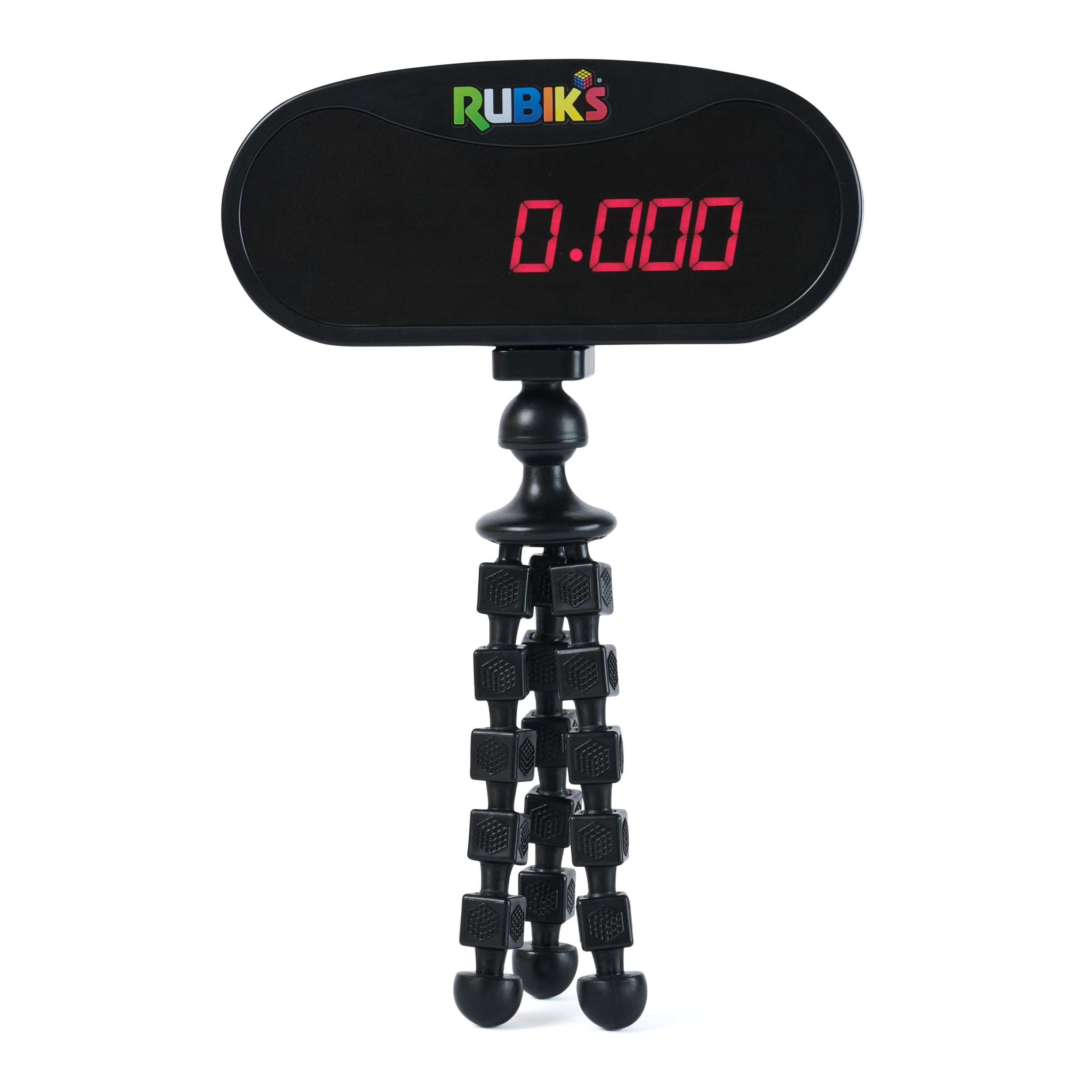 Rubik’s Cube, Mini Timer Display & Stand, Includes Case, Clear Display Device & Adjustable Stand for At-Home Speedcubing Practice, Brain Teaser Puzzle for Adults, Fidget Toy for Kids, Ages 8 & Up