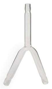 Connecting Tube, Glass, Y-Shaped, 1/2" (12mm)