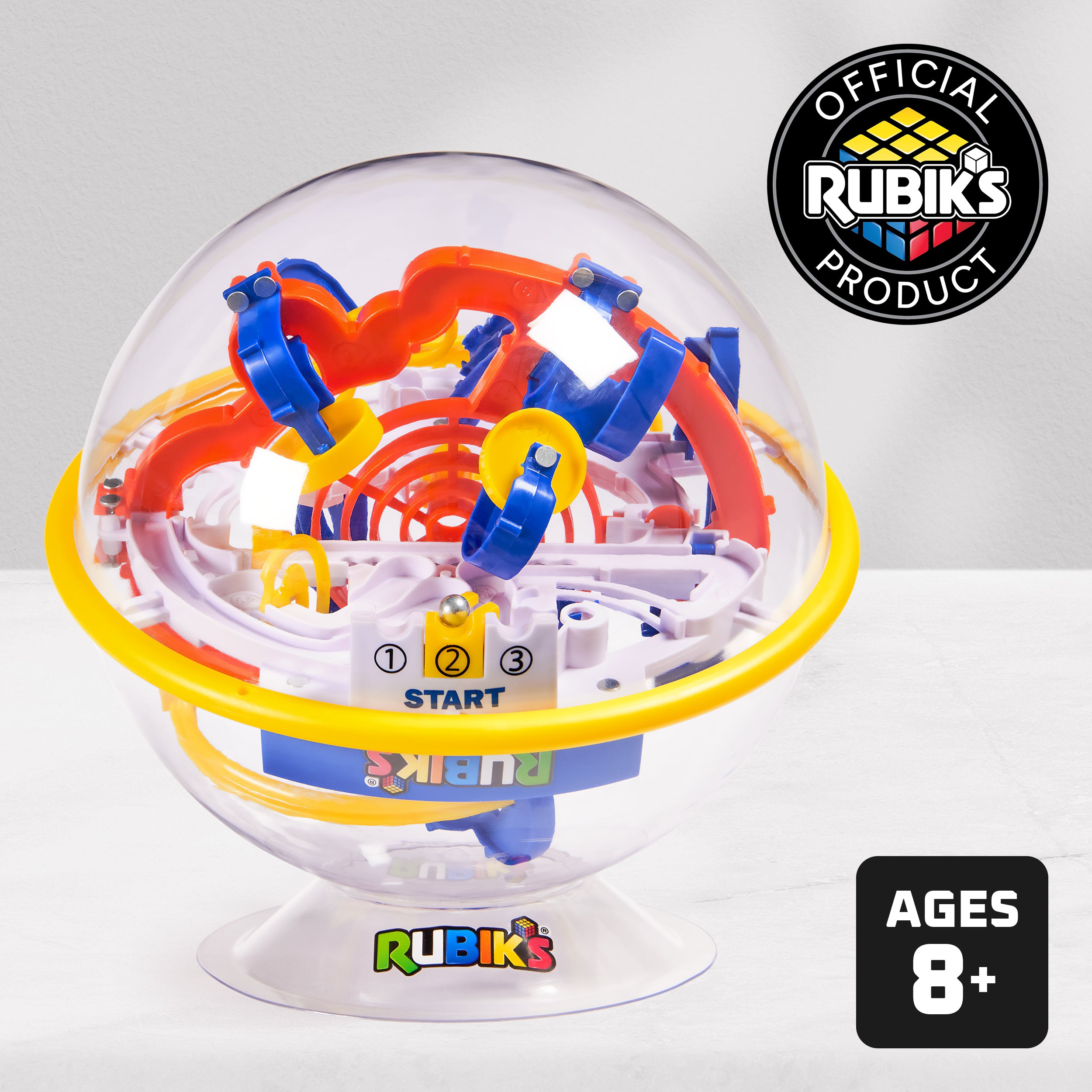 Rubik’s Cube, Rubik’s Tracks 100 3D Gravity Maze & 3D Puzzle Game with 100 Obstacles, Problem-Solving Challenging Brain Teaser Fidget Toy, for Ages 8+