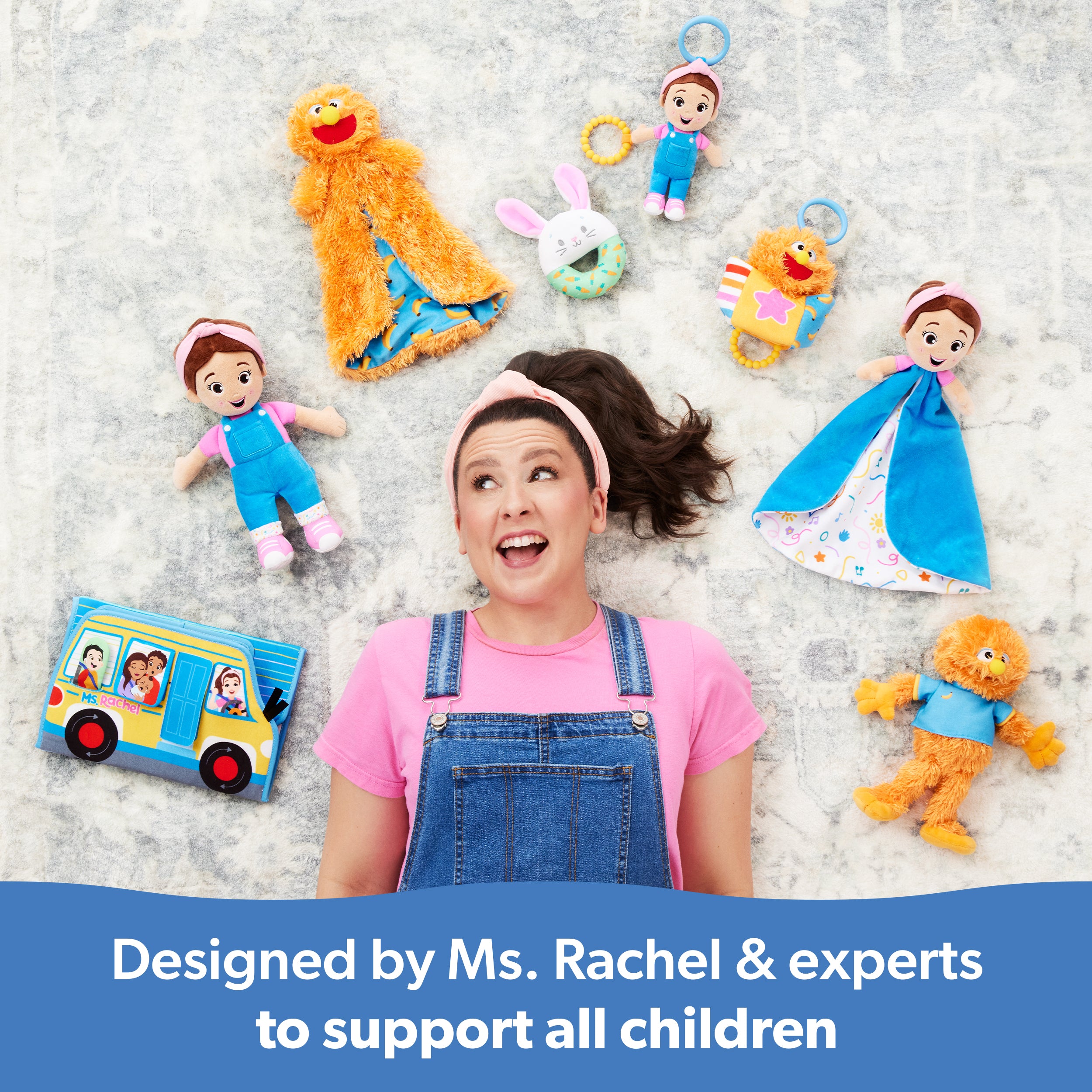 Ms. Rachel Potty Time with Bean, 11” Plush Teddy Bear with Play Toilet & Accessories, Toddler Toys for Girls & Boys for Ages 18 Months to 3+