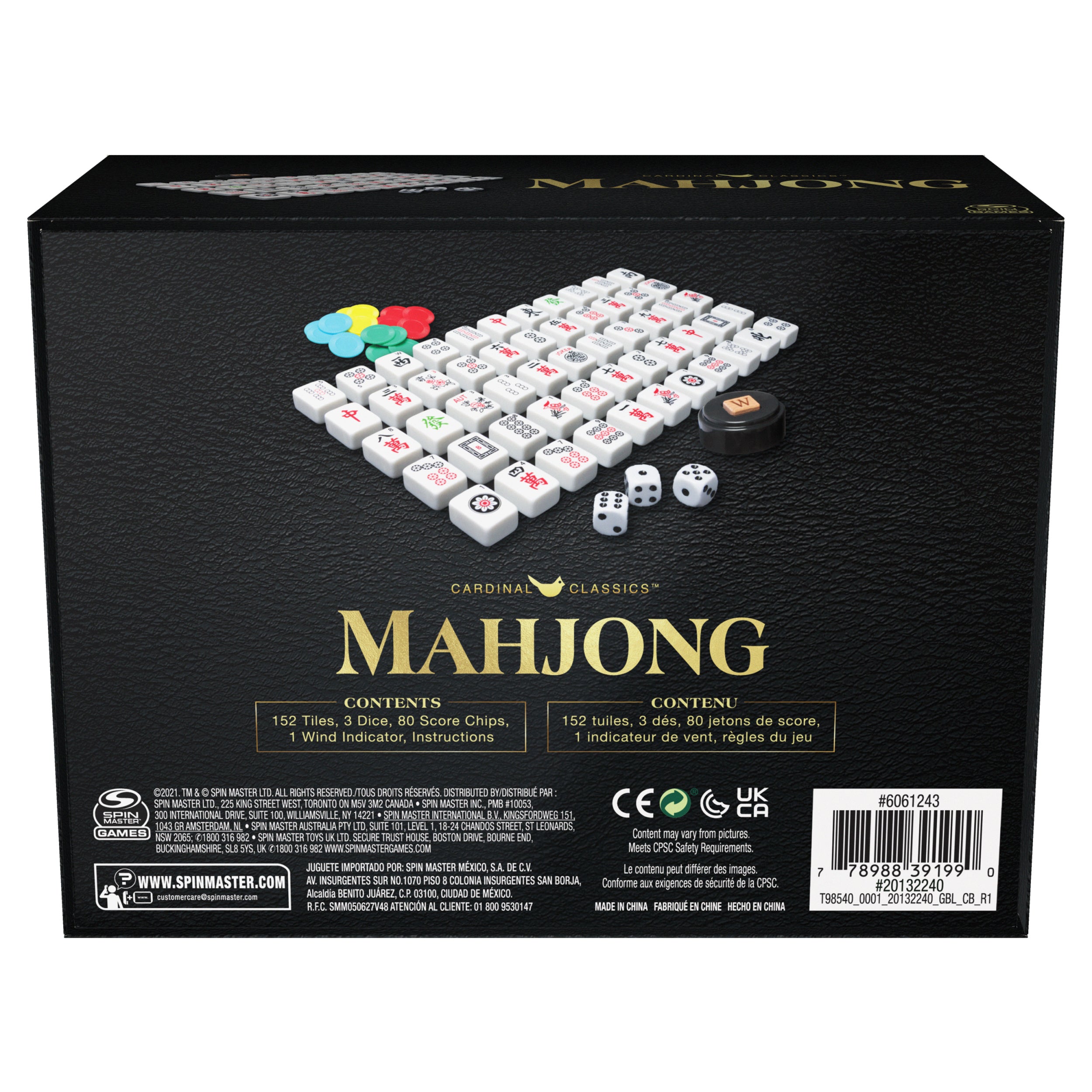 Spin Master Games, Mah Jong Classic Strategy Matching Tile Game, Trending ASMR Activity, as Seen on TikTok, for Kids, Teens, & Family, 1-4 Players, for Ages 8 & Up