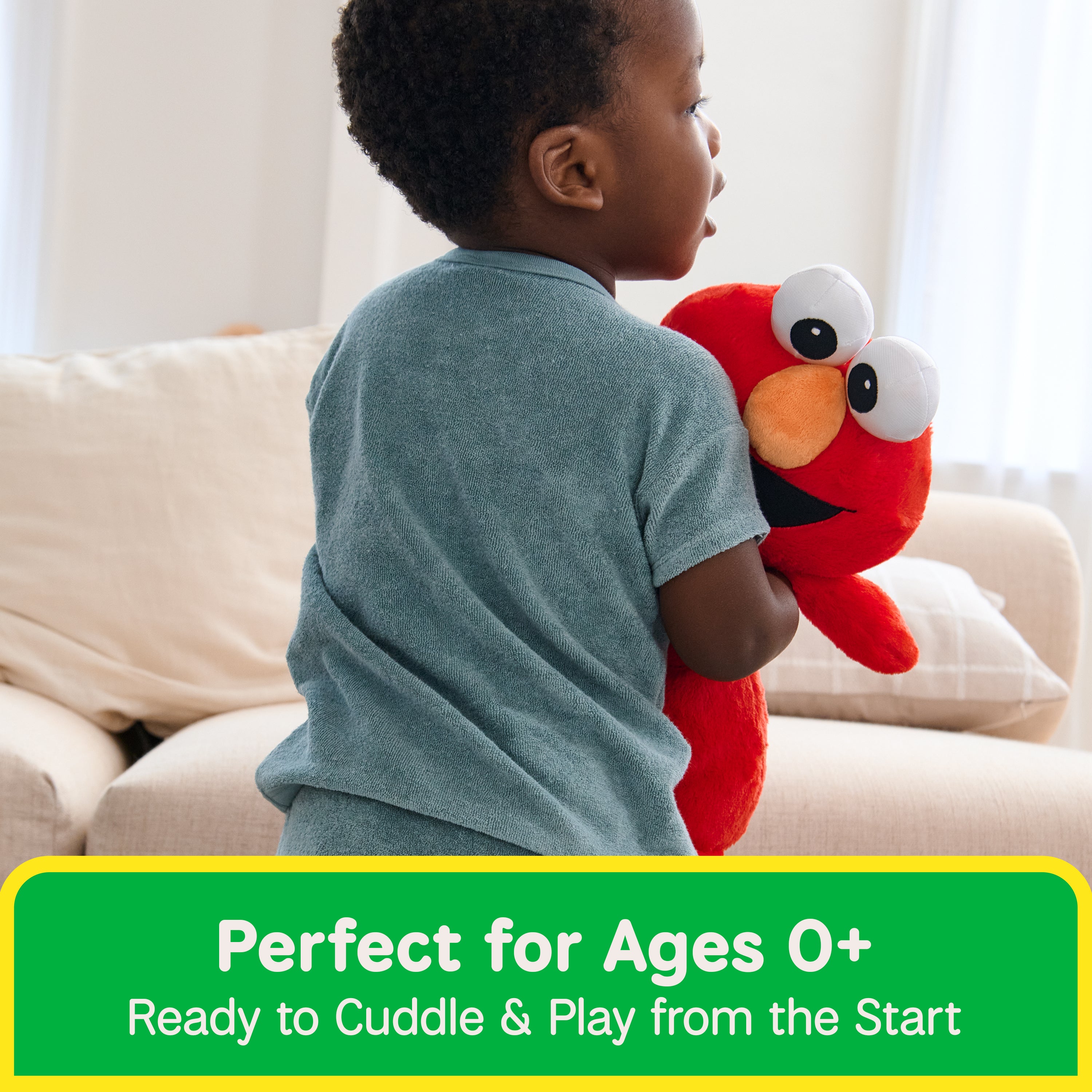 GUND Sesame Street Official Oh So Snuggly Elmo Plush, Plush Muppet, Sensory Toy, Sesame Street Stuffed Animals for Babies and Infants, Red, 12.5”