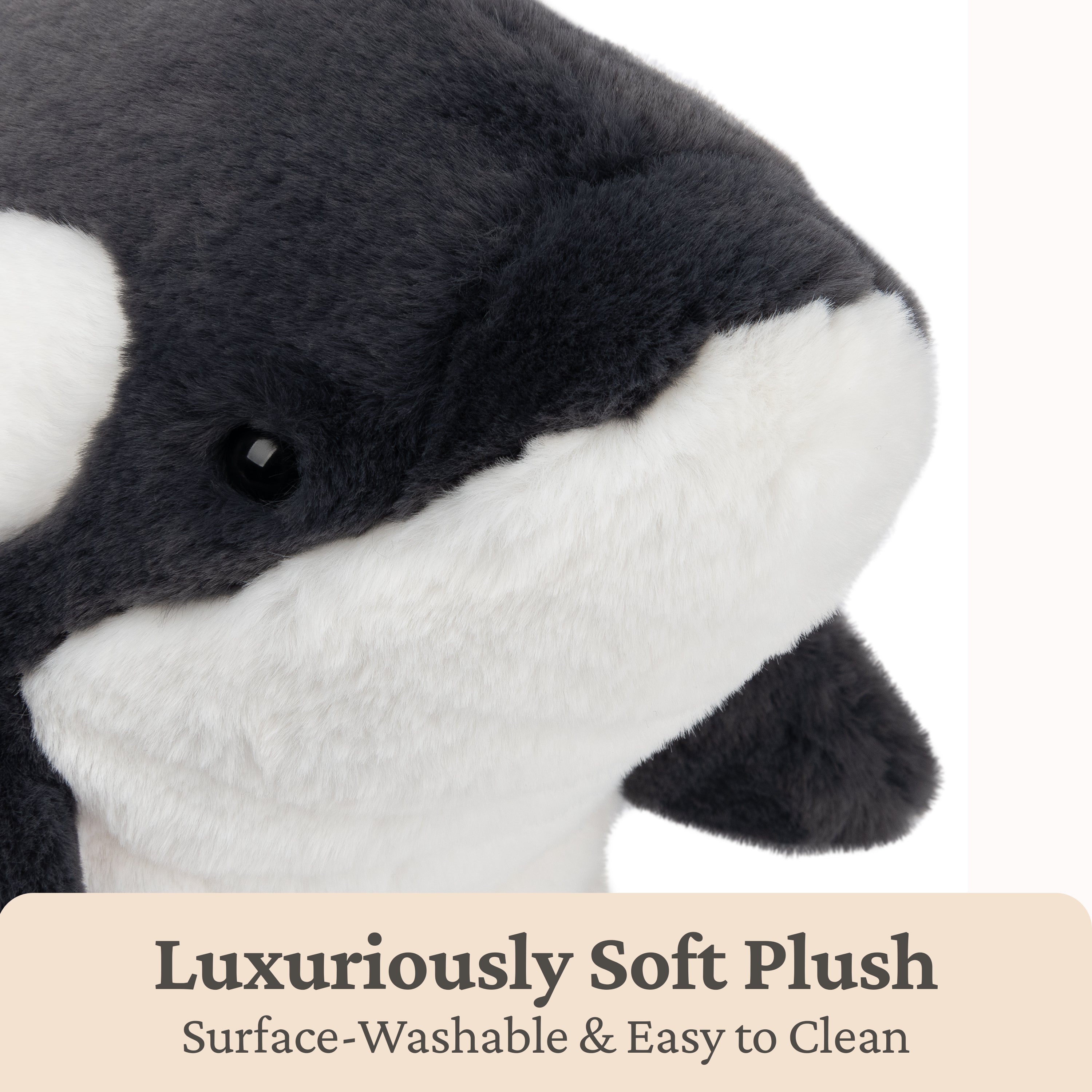 GUND Flynn Orca Whale Plush, Premium Whale Stuffed Animal for Ages 1 and Up, Black/White, 10”