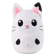 Gabby’s Dollhouse Official Pandy Paws Squishy Plush Toy, Cat Stuffed Animal, Squishy Toys for Ages 1 & Up, White, 8”