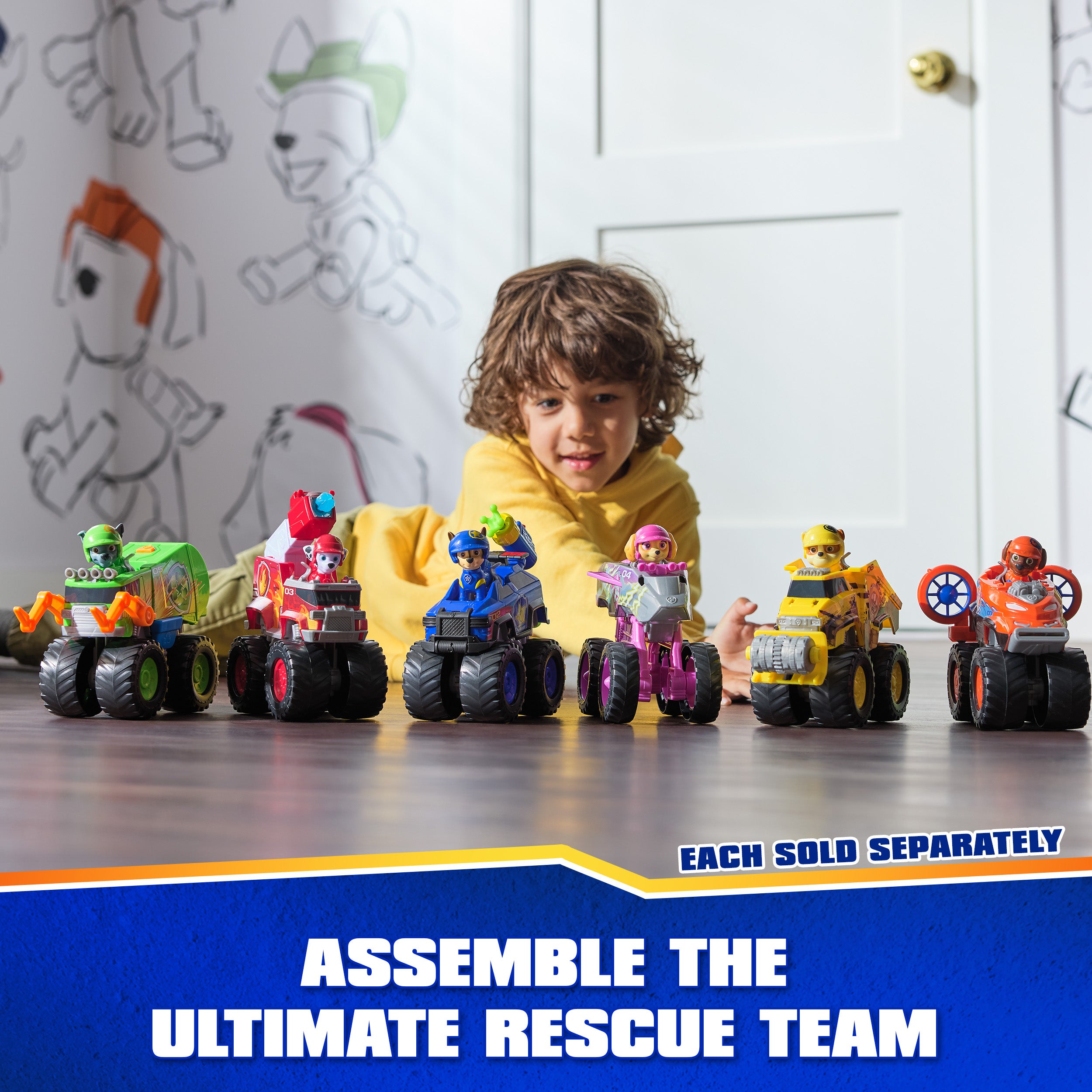 PAW Patrol: Rescue Wheels Marshall’s Firetruck, Toy Truck with Projectile Launcher and Collectible Action Figure, Kids Toys for Boys & Girls Ages 3+