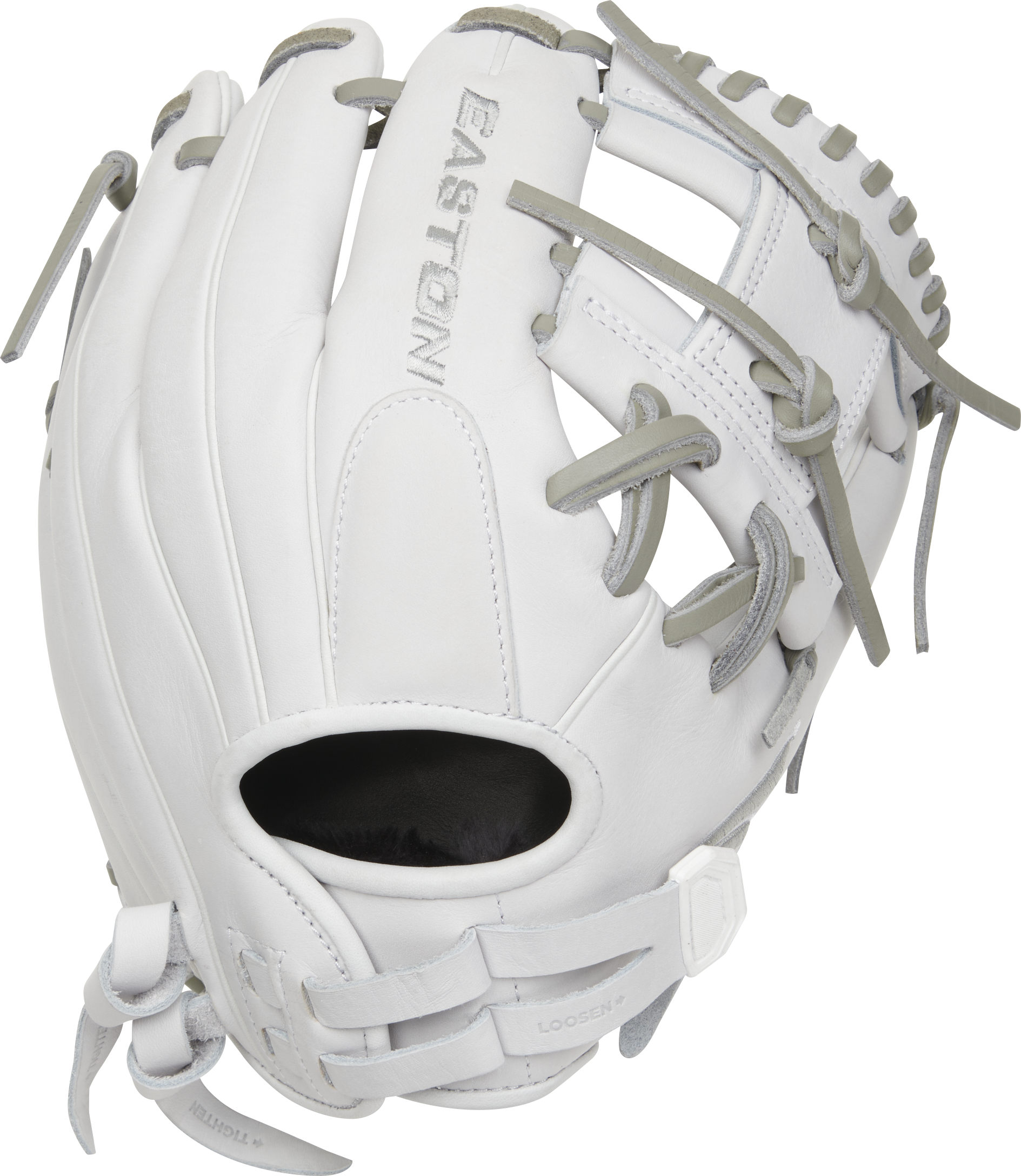 Easton Pro Collection Series 11.5-Inch Softball Glove - Right Hand Thrower - White/Gray