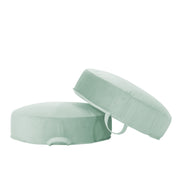 Overstuffed Microfiber Floor Cushions, 2-Piece - Aloe