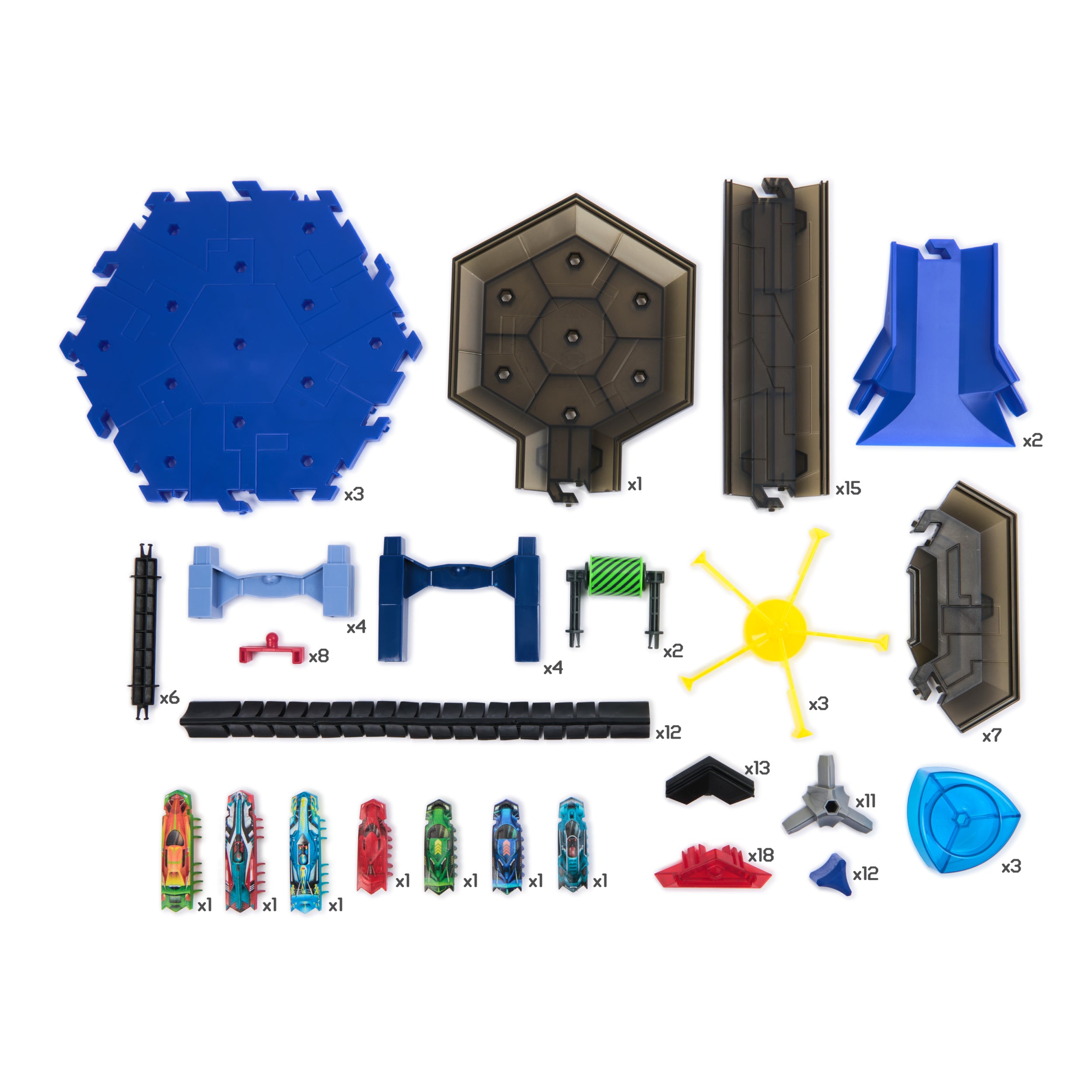 HEX BOTS Nanotopia, Sensory Toys for Kids & Cats with Over 130 Pieces & 7 Nano Bots, Toy Playsets & Mini Robot Toy for Kids Ages 3 & Up, Batteries Included