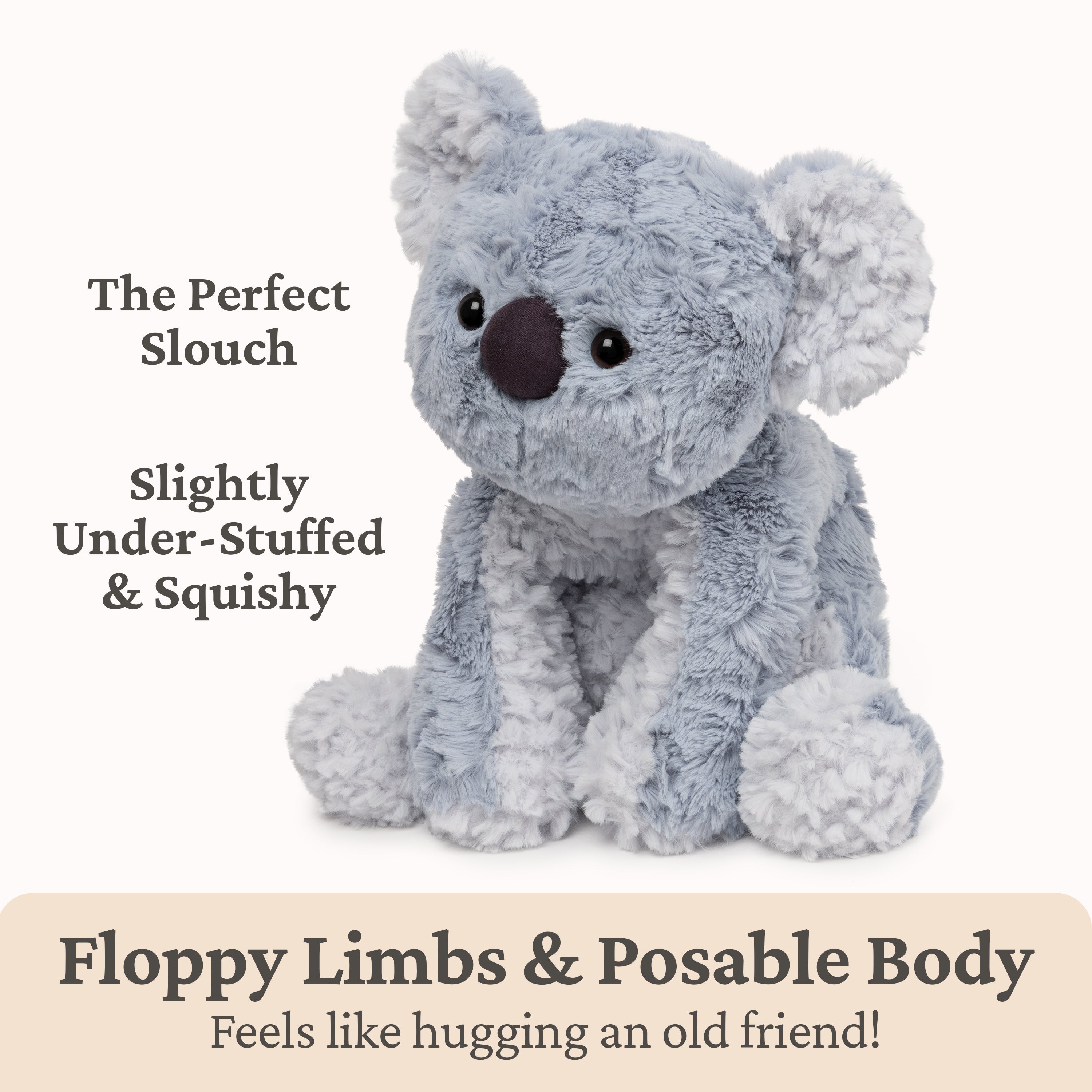 GUND Cozys Collection Koala Stuffed Animal, Koala Bear Plush Toy for Ages 1 and Up, Gray/White, 10"