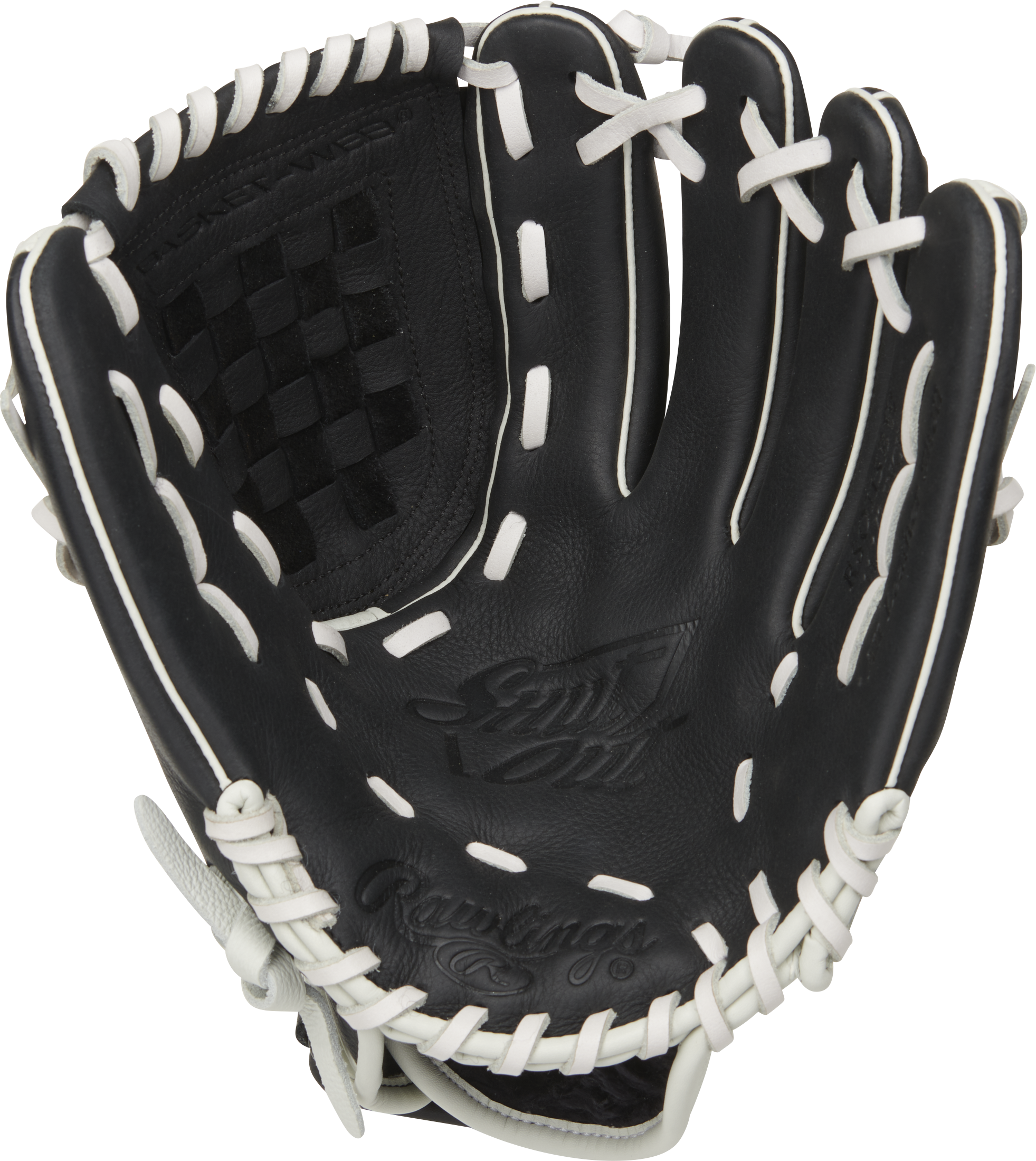 Rawlings Shut Out Series 11.5-Inch Softball Glove  - Right Hand Thrower - Black/White