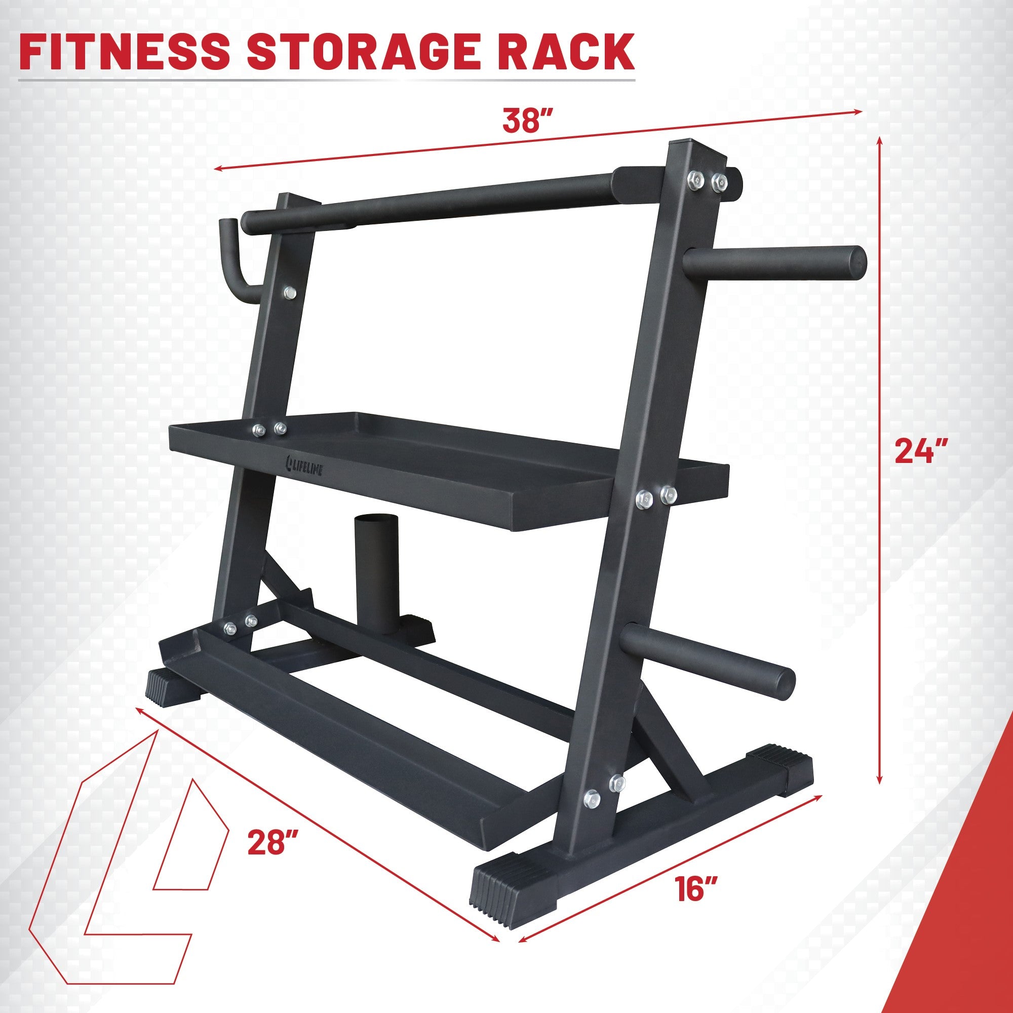 Fitness Storage Rack 3-Tier