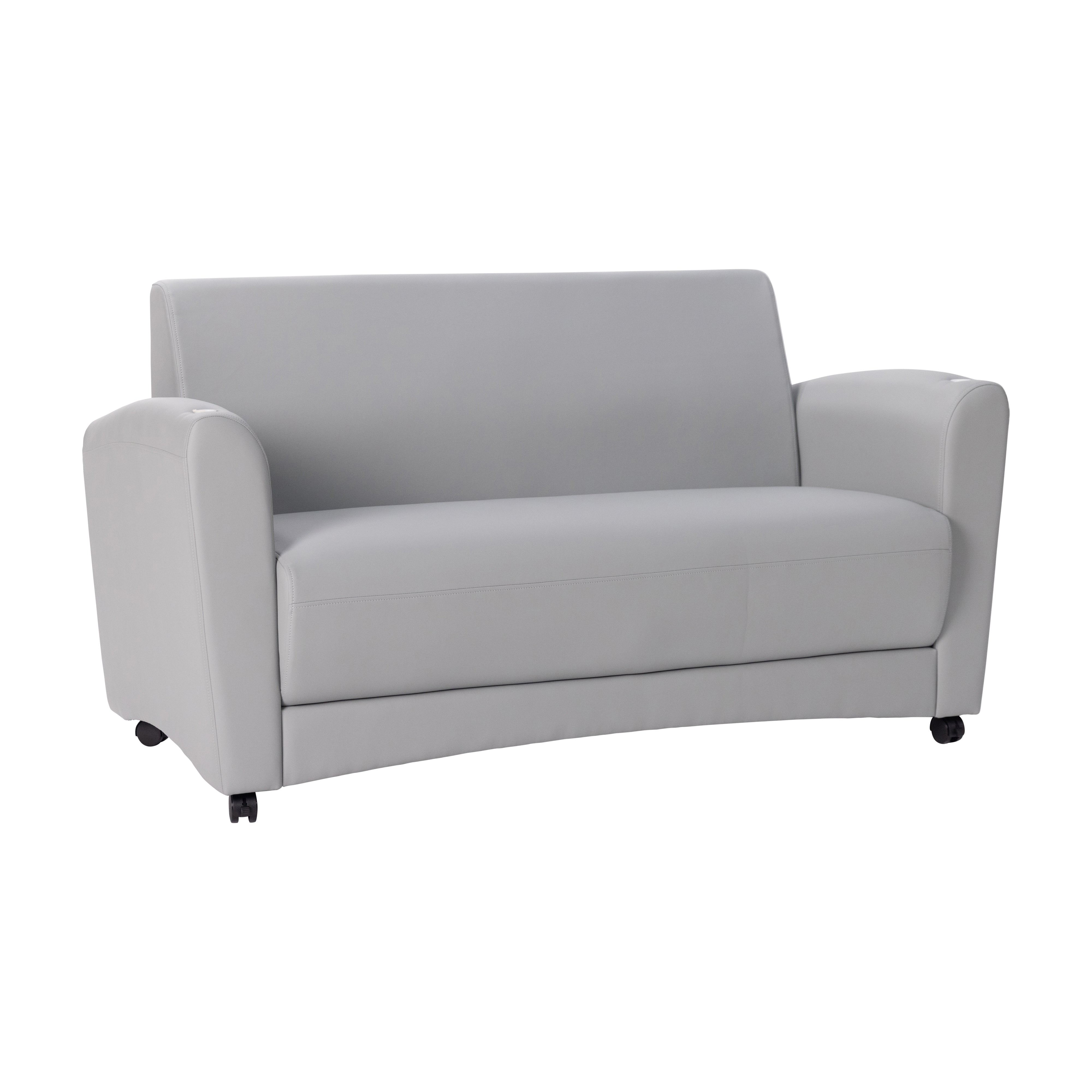 Pro Series Upholstered Mobile Common Area Sofa - Gray