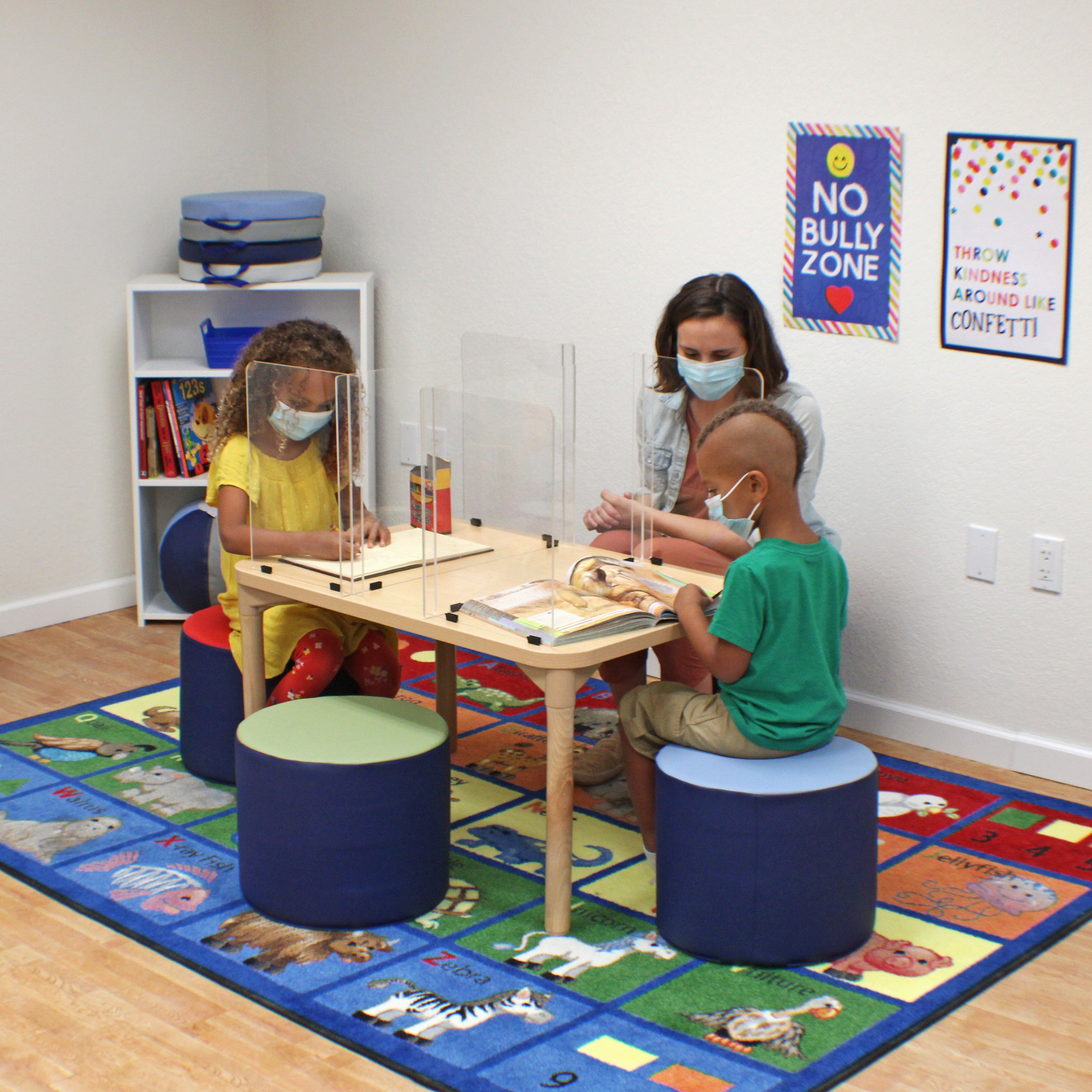 Children's Individual Tabletop Divider 16" Height, 4-Pack - Small