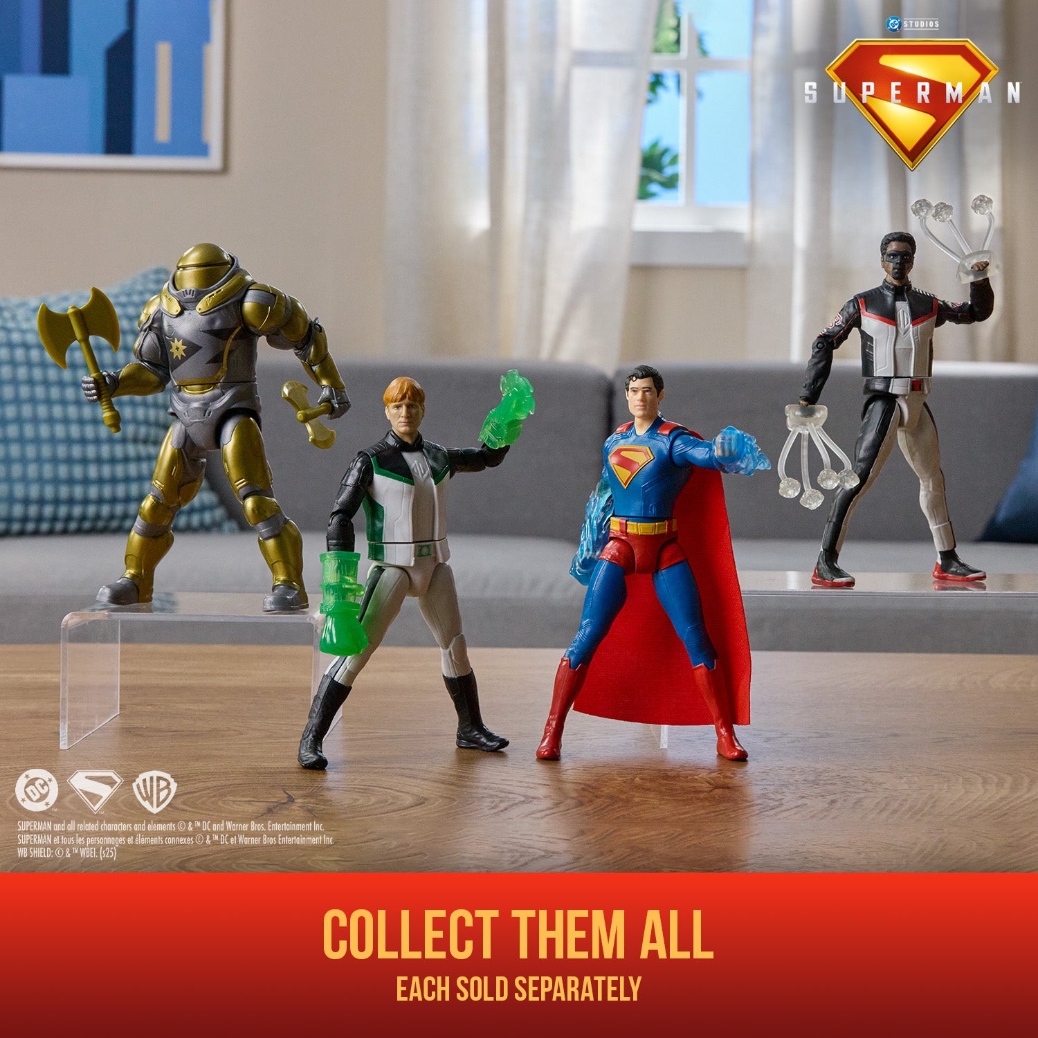 DC Comics, SUPERMAN Epic Strike Action Figure, 6-Inch Tall, Authentic Movie Styling, Includes 2 Accessories, Kids Toys for Boys and Girls Ages 4 and Up