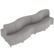 Pro Series Connect Edged Crest Seating, 12-Piece Set - Gray