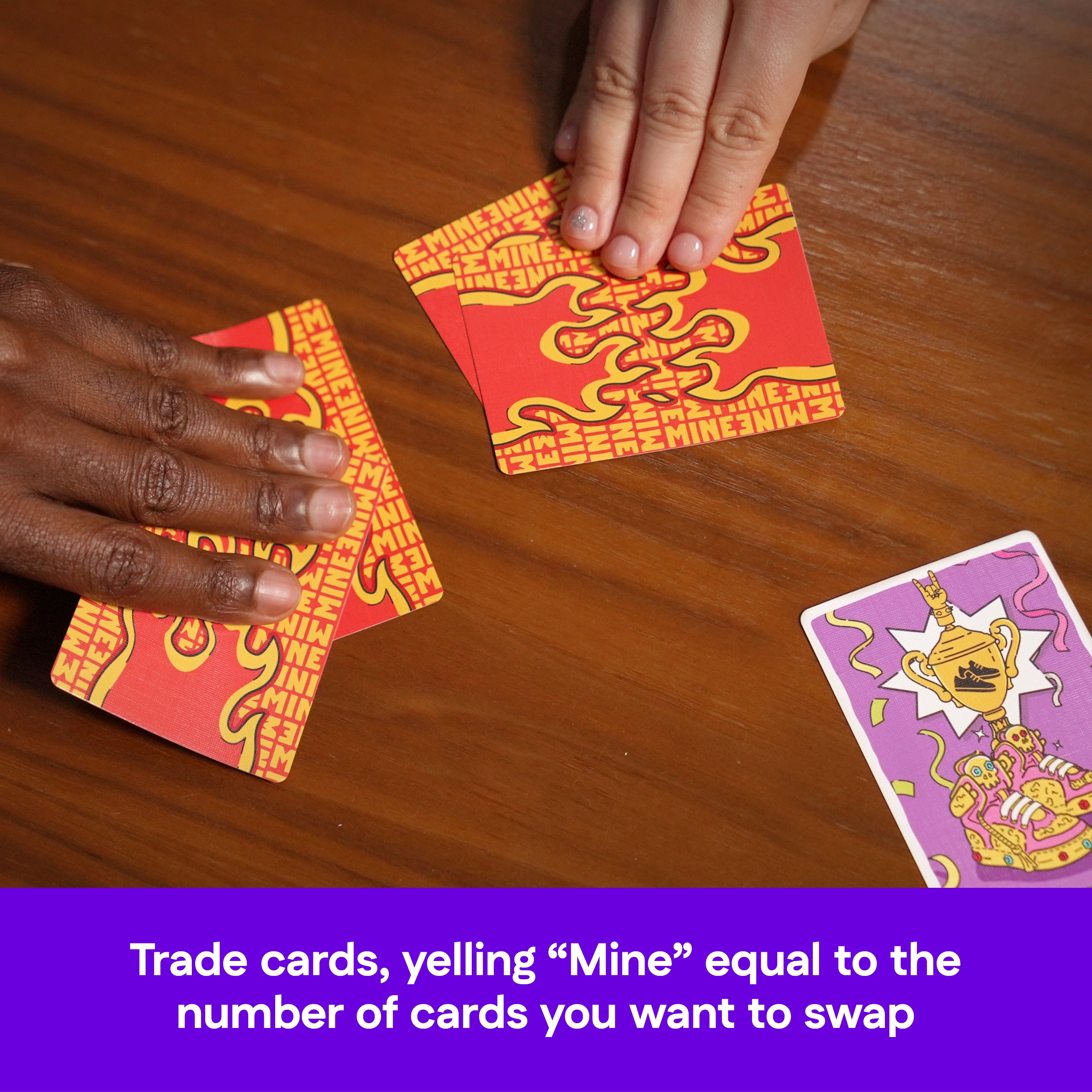 Spin Master Games, Mine Mine Mine The Card Game: A Fast-Paced Card Collecting Battle, Fun Activity for Teens, Adults & Family Game Night, 3-8 Players, for Ages 7 & Up