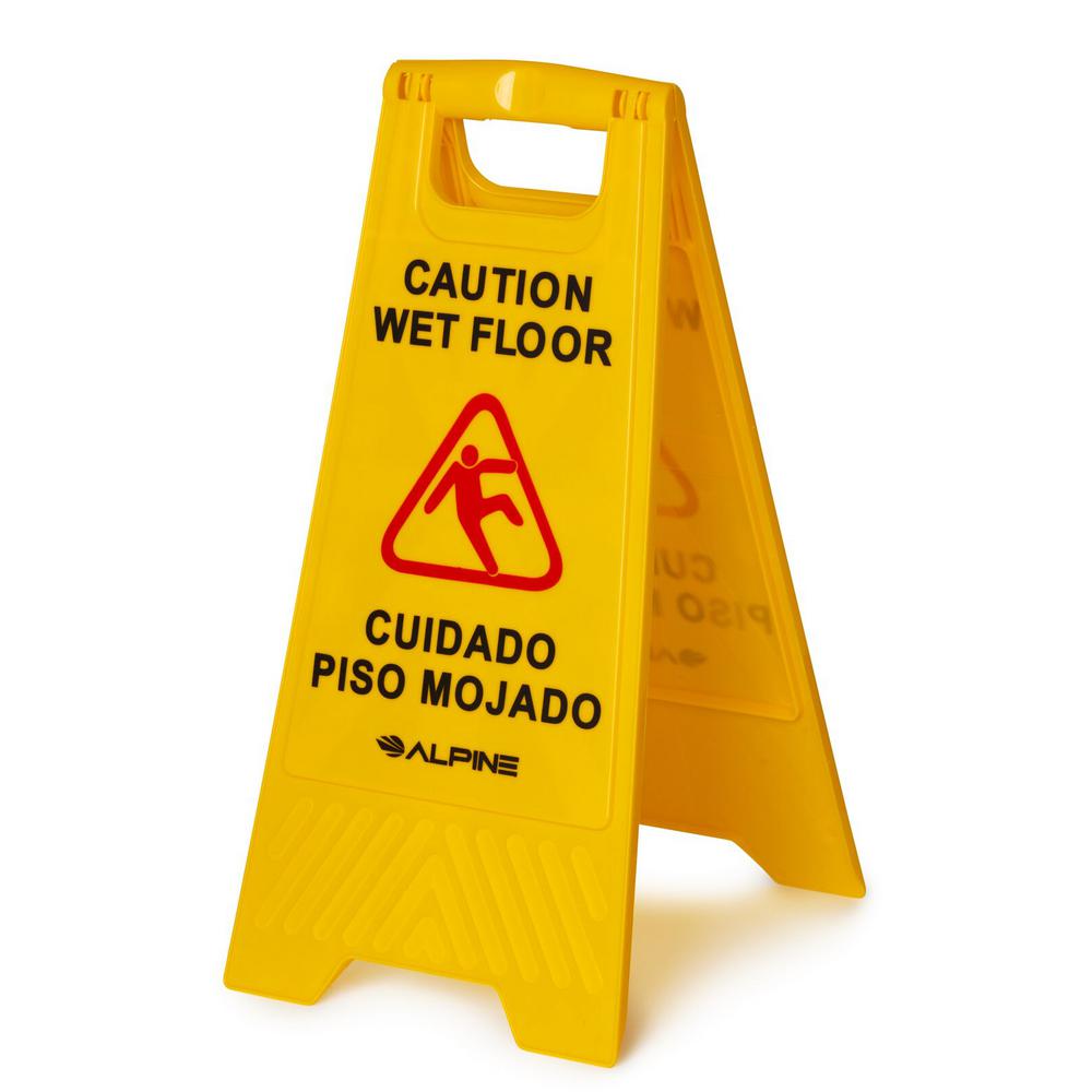 24" Caution Wet Floor Sign