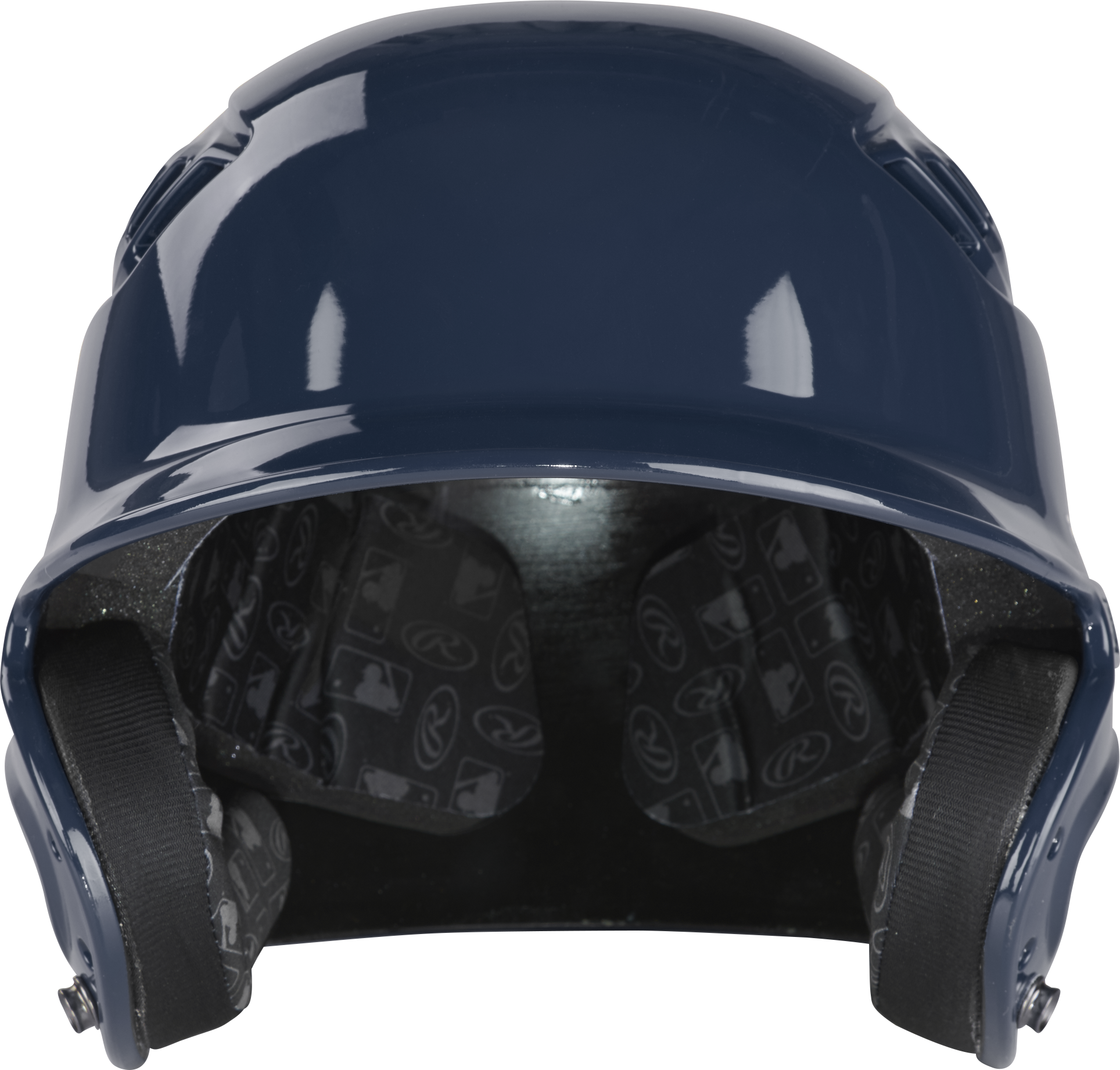 Rawlings R16 Gloss Senior 1-Tone Baseball Helmet - Navy