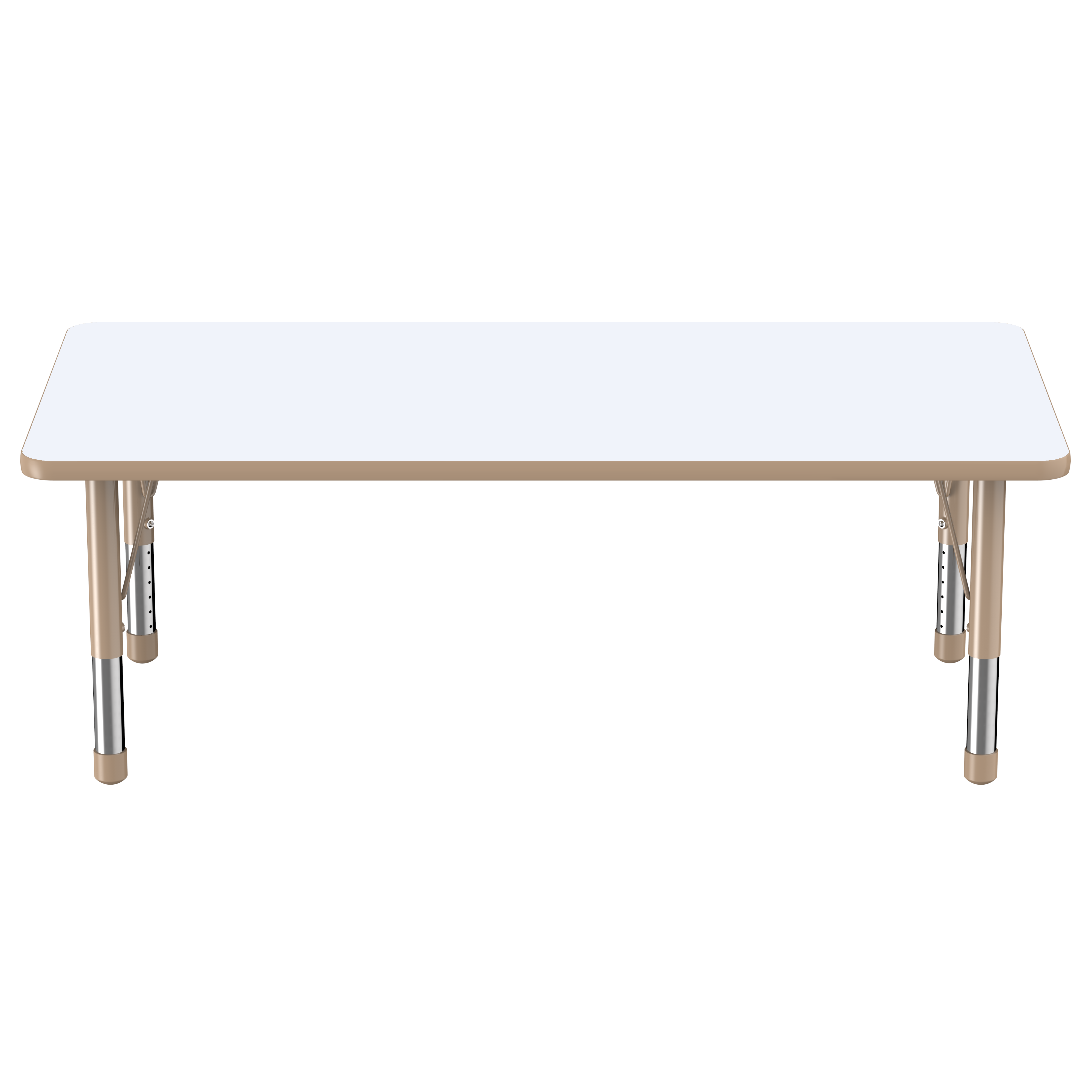 30" x 60" Rectangle Dry-Erase Activity Table with Adjustable Chunky Legs - Whiteboard/Sand
