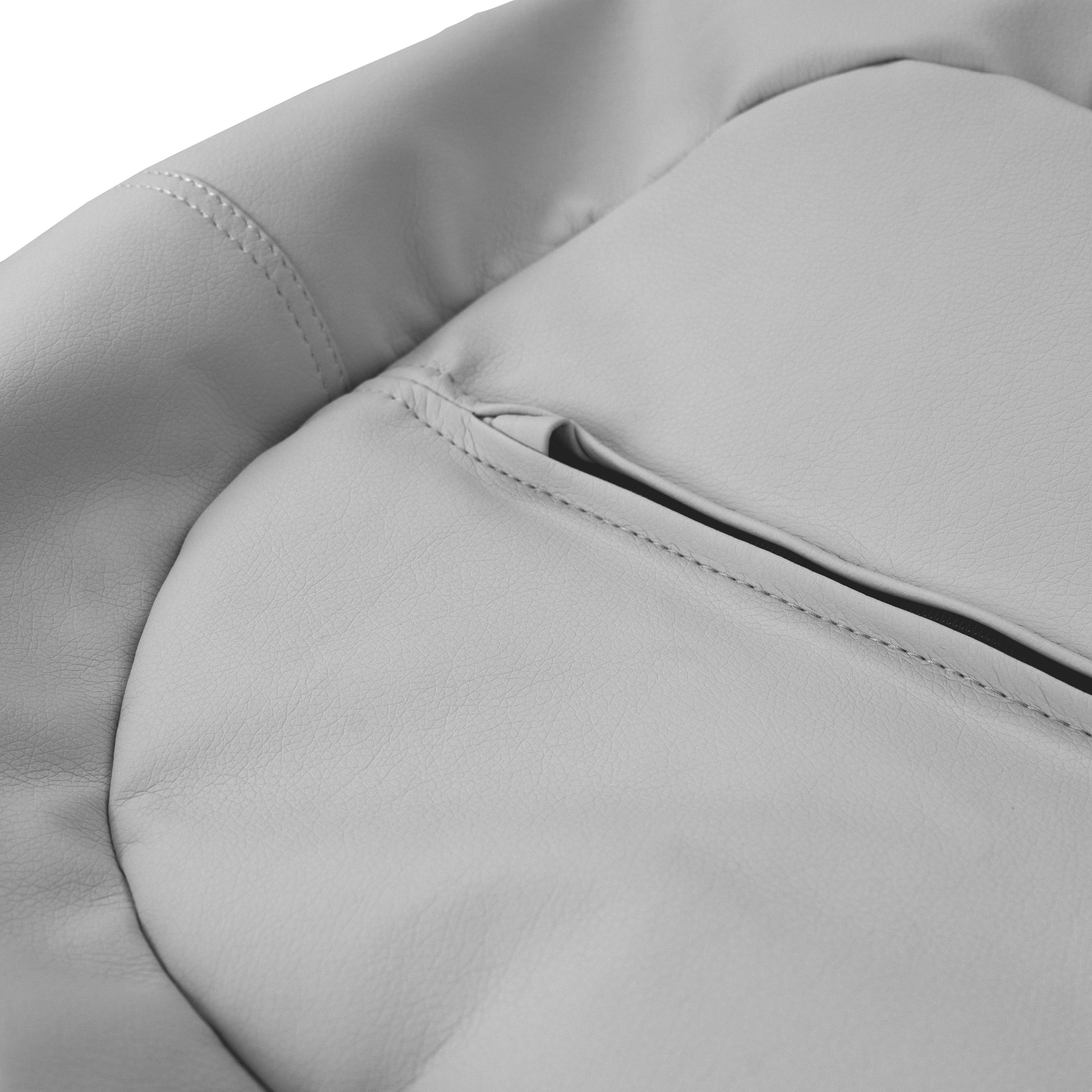 30" Round Vinyl Bean Bag - Smoke