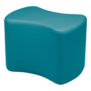 Pro Series Upholstered Bowtie Ottoman 18" Height - Teal