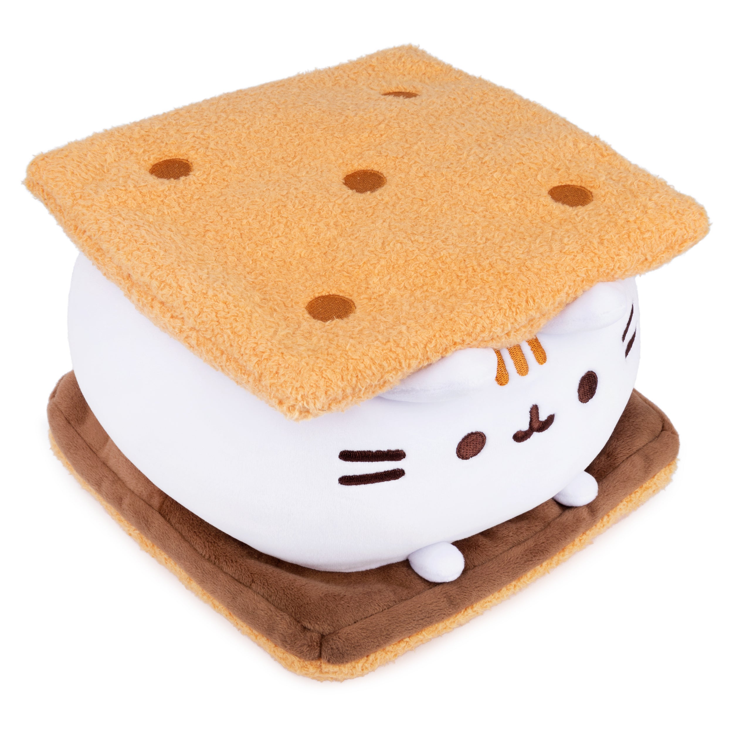 GUND Pusheen S’mores Squisheen Plush, Stuffed Animal for Ages 8 and Up, Brown/White, 12”