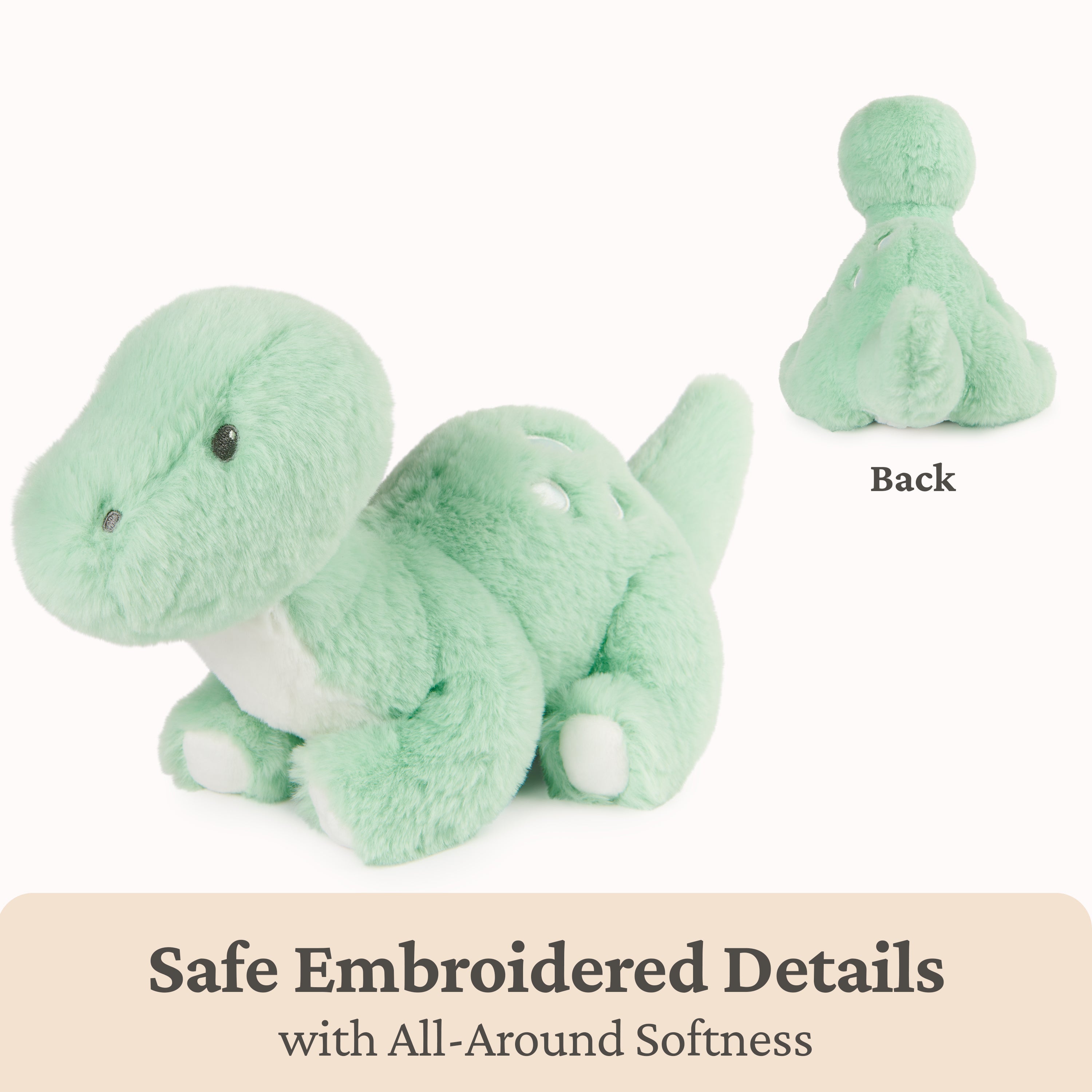 Baby GUND Fern Dinosaur Plush, Stuffed Animal for Babies and Toddlers, Green, 10”