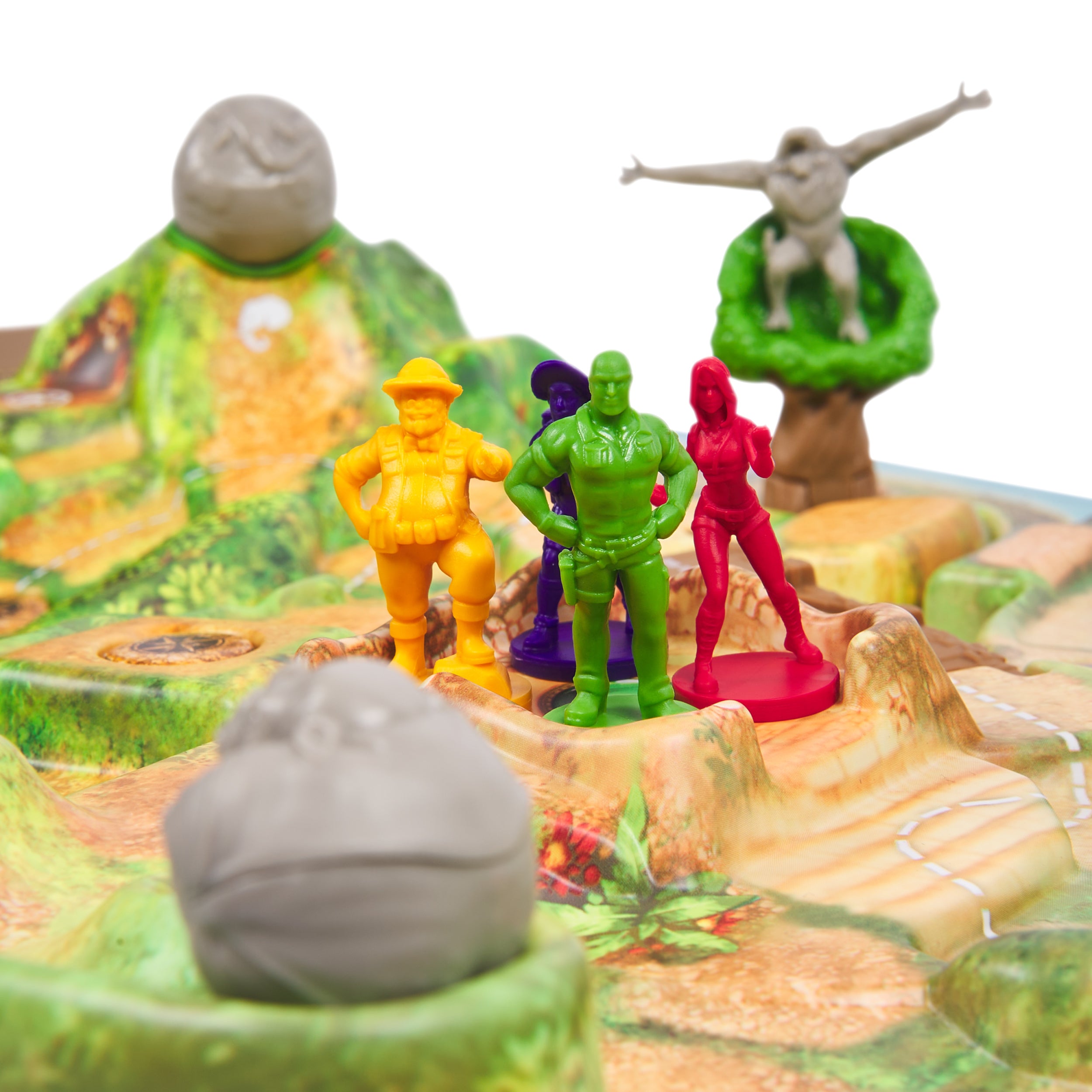 Spin Master Games, Jumanji Stampede, 3D Adventure Cooperative Board Game, for Fans of the Jumanji Movies, Face Off Against Jungle Emergencies, 2-4 Players, for Ages 8 & Up