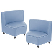 Kid Comfort Collective Modular Wedge Chairs, 2-Piece - Powder Blue