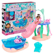 Gabby’s Dollhouse, Purr-ific Pool Playset with Gabby and MerCat Figures, Color-Changing Mermaid Tails and Pool Accessories Kids Toys for Ages 3 and Up