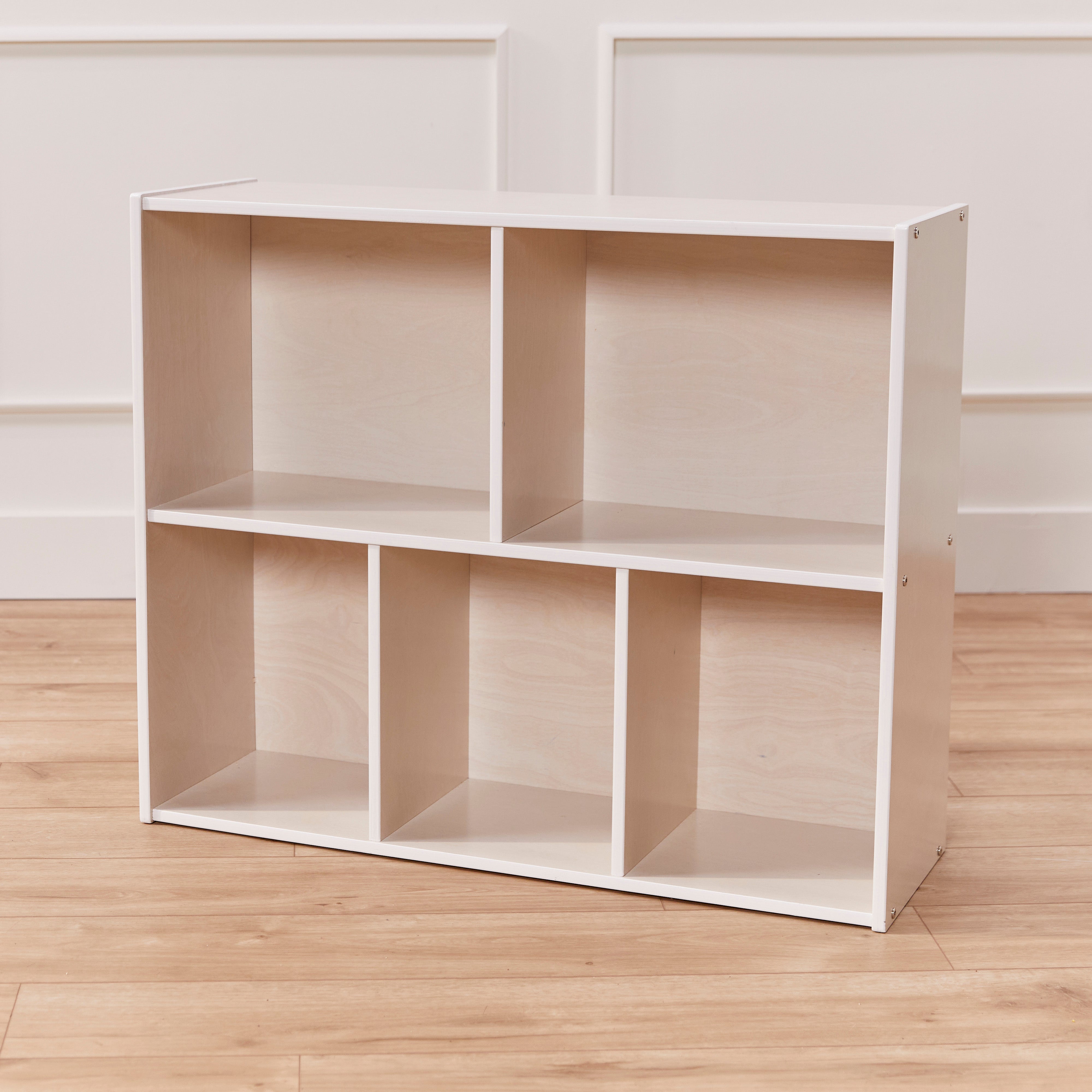 Streamline 5-Compartment Storage Cabinet 30in H - White Wash