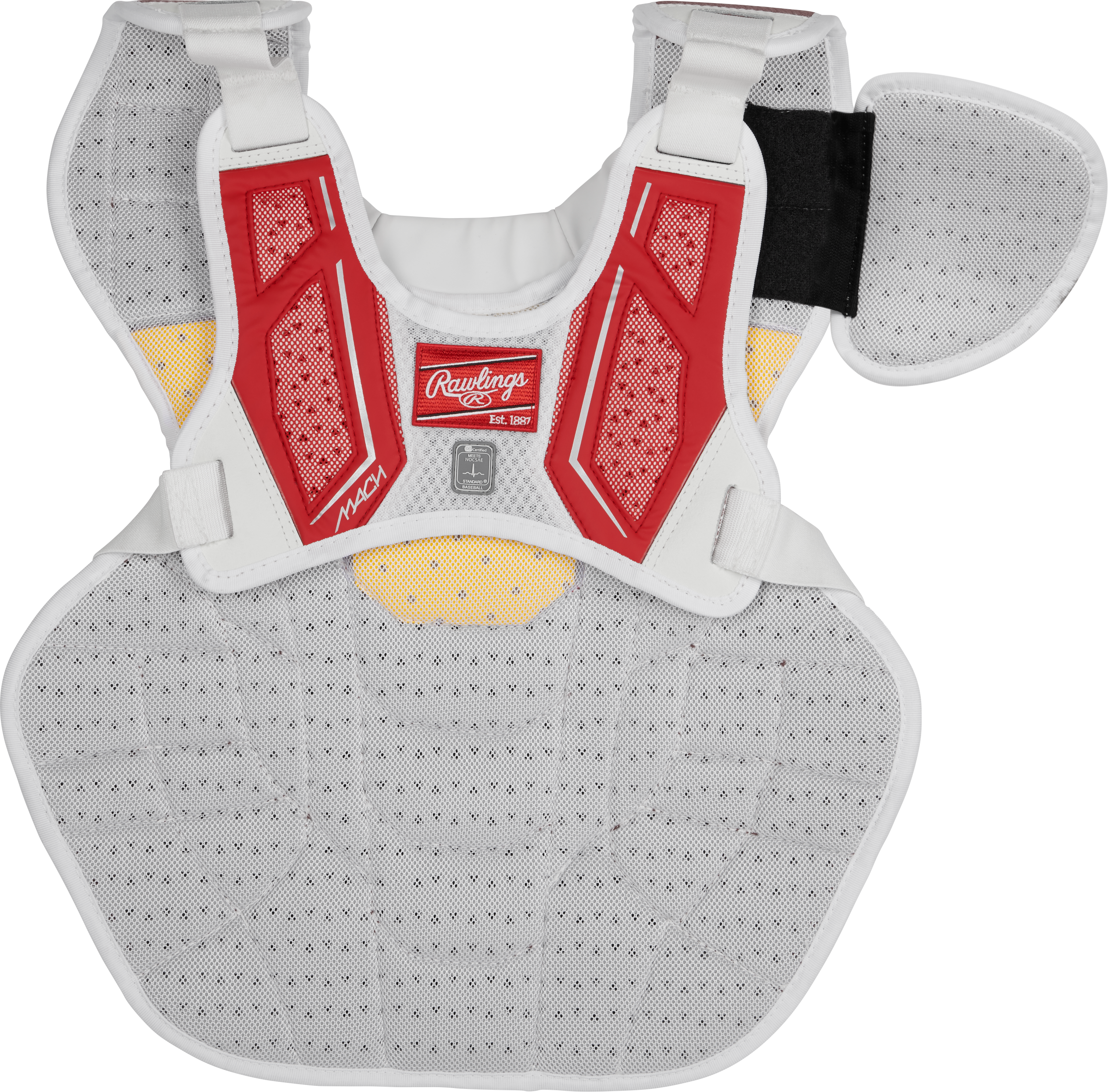 Rawlings Mach Intermediate Chest Protector - Scarlet