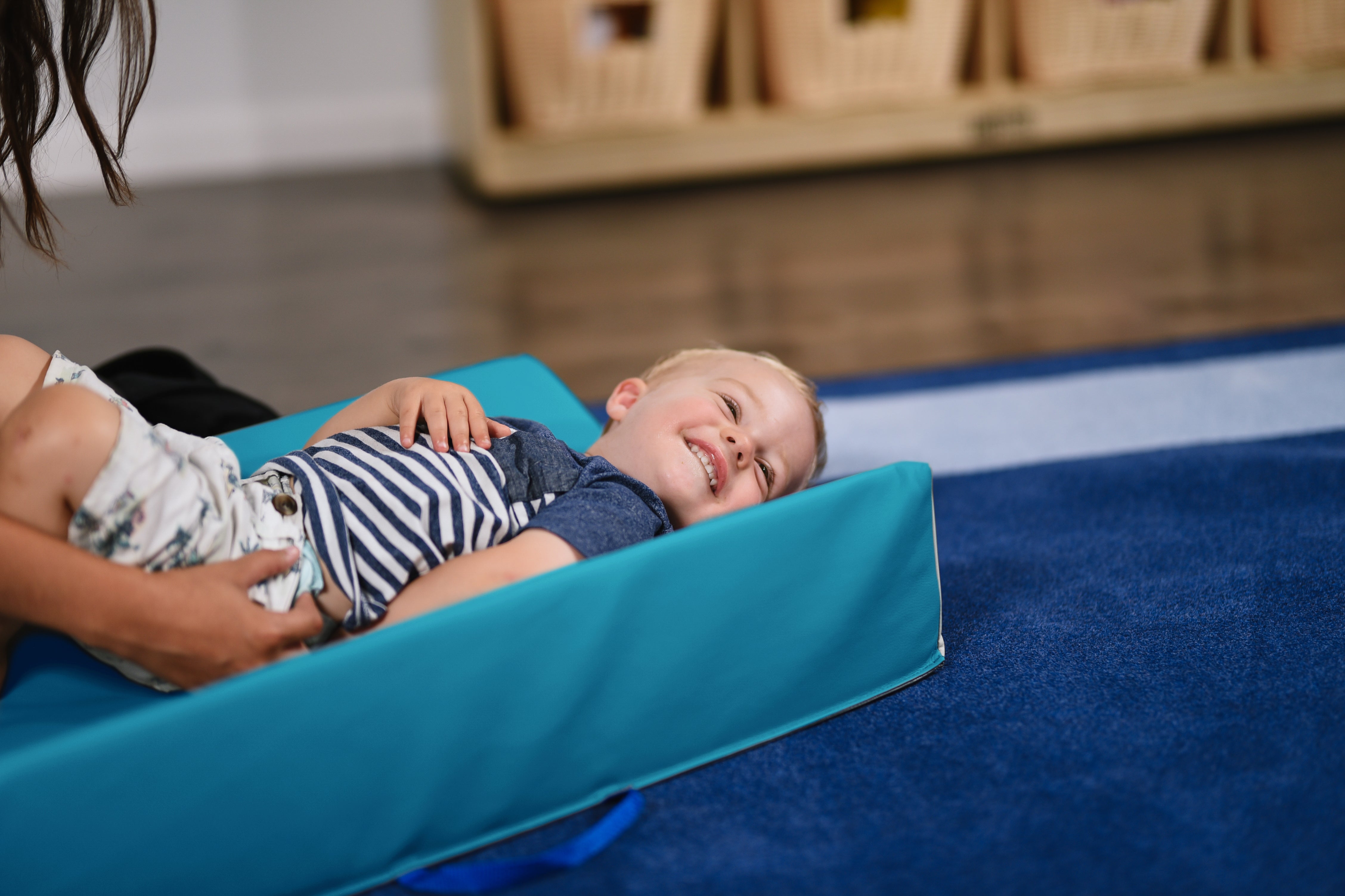 SoftScape Ultra-Soft Baby Changer - Teal/Light Gray