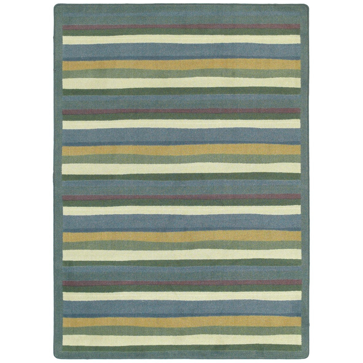 Yipes Stripes 10'9" x 13'2" area rug in color Soft