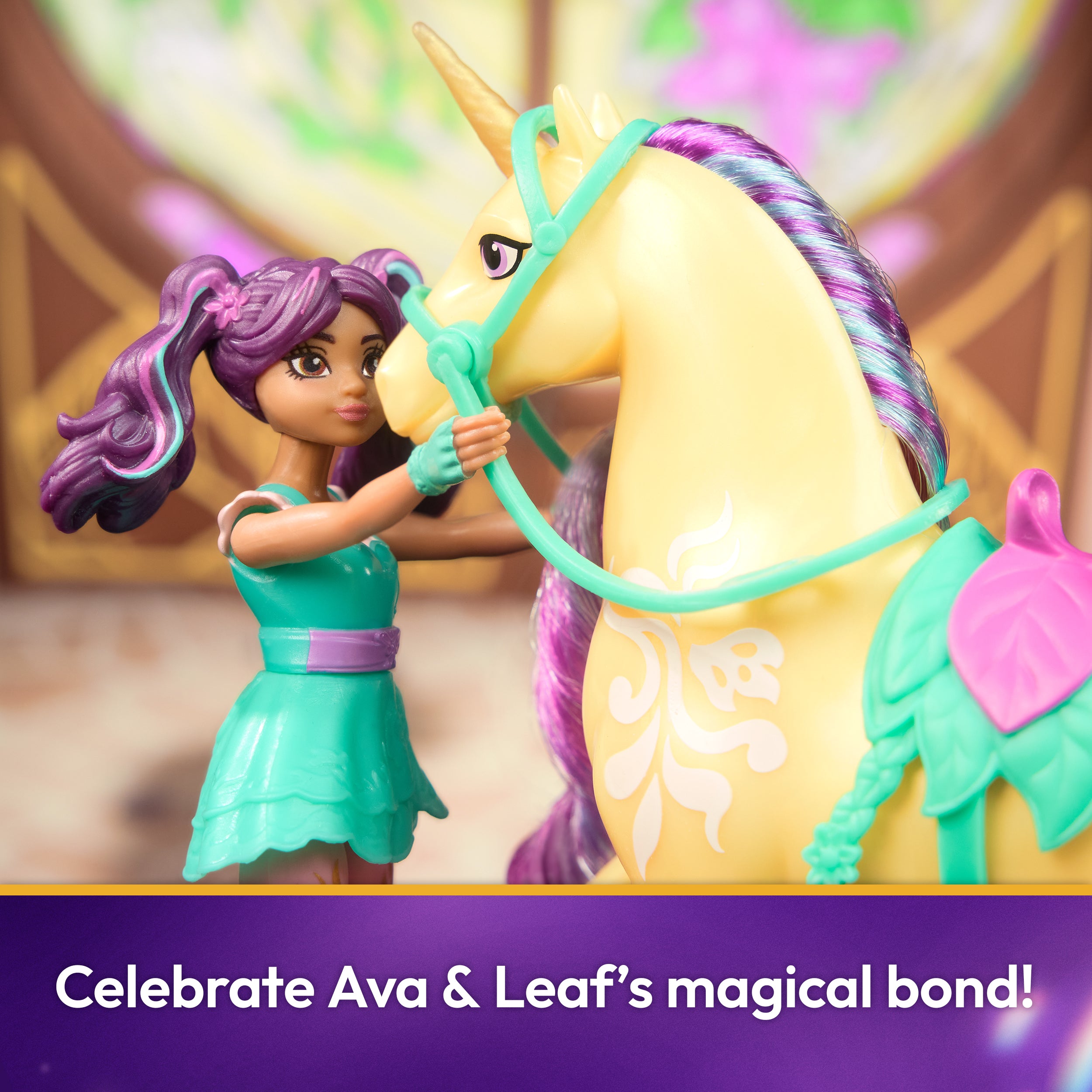 Unicorn Academy, Ava & Leaf with 2 Accessories & Hair Tool, Dolls & Unicorn Toys for Girls Ages 4 and up