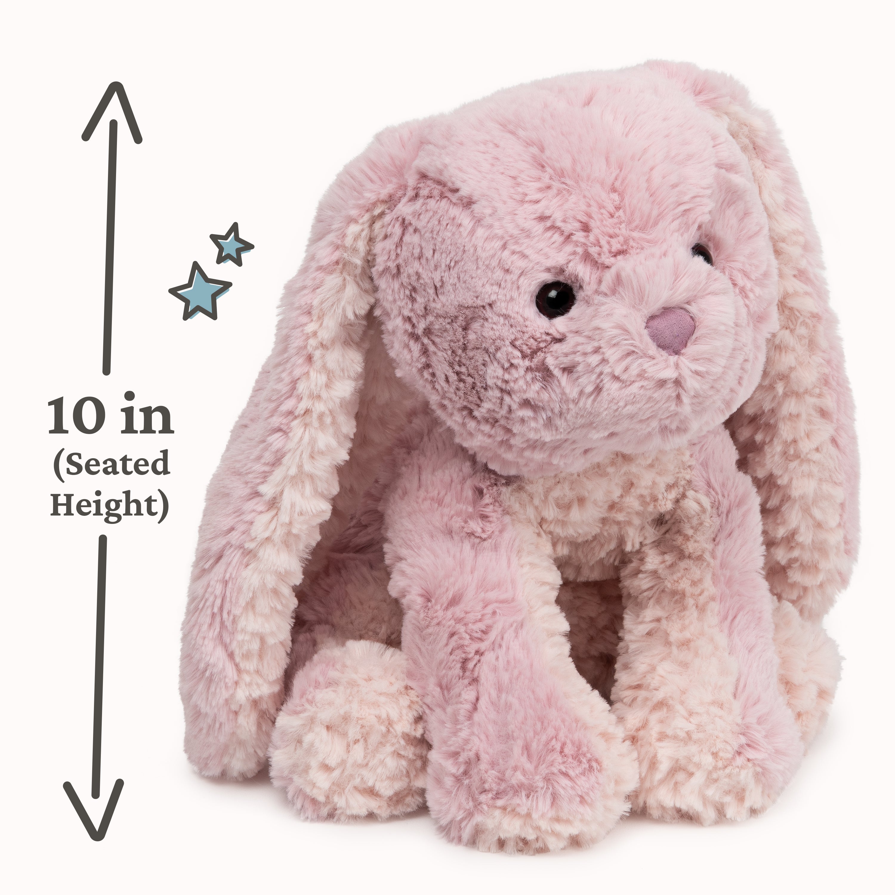GUND Cozys Collection Bunny Stuffed Animal, Spring Decor, Plush Bunny for Ages 1 and Up, Pink, 10"